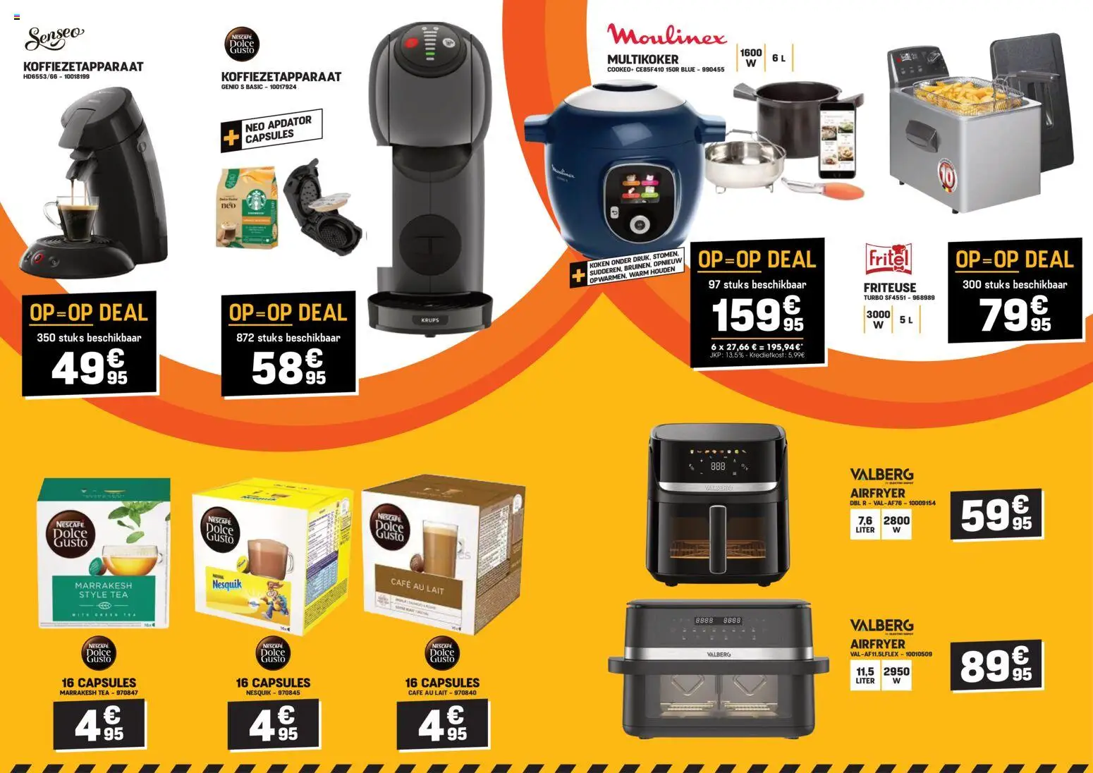 {H1} | Pagina: 5 | Producten: Koffiezetapparaat, Friteuse, Nescafe