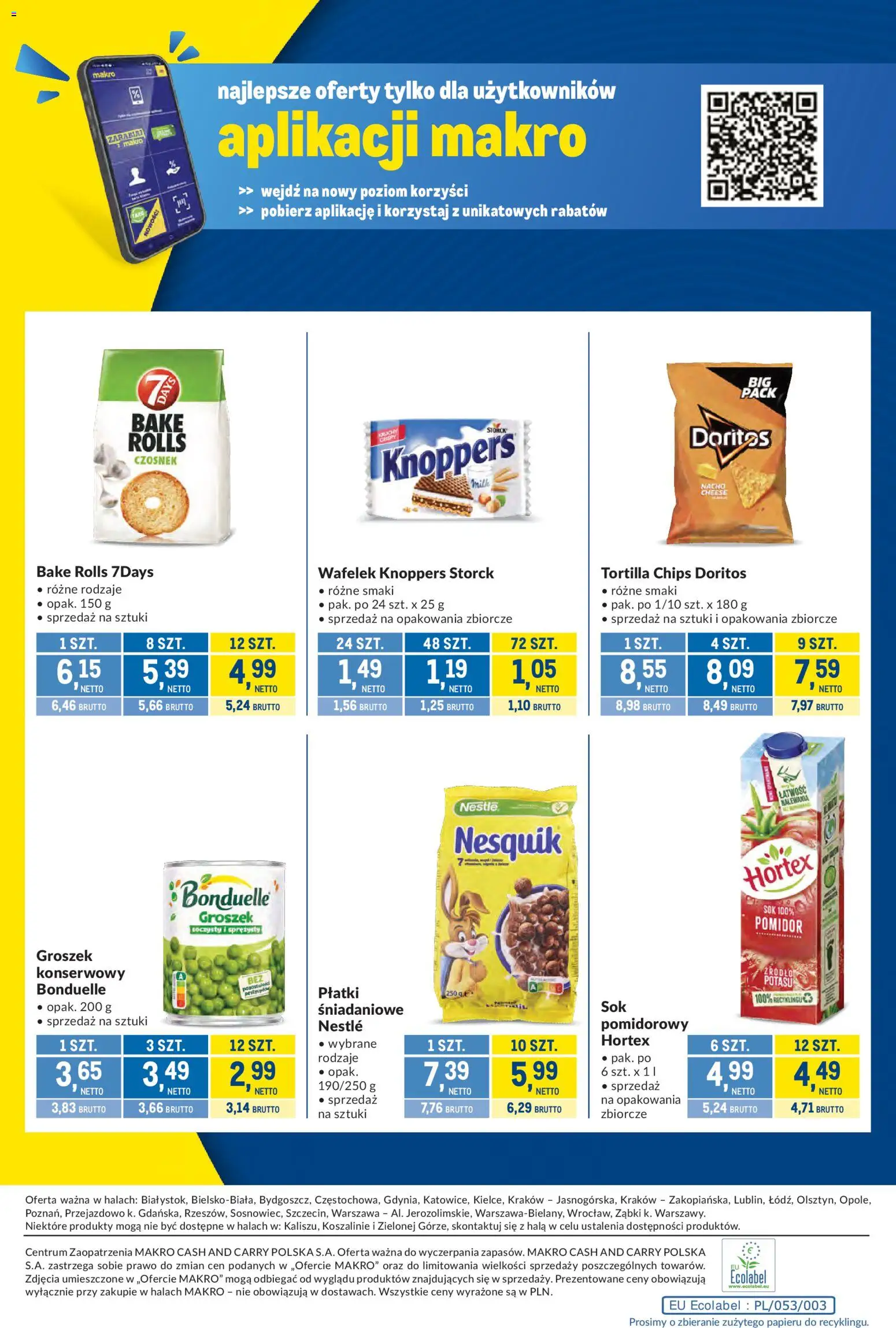 Makro gazetka - Kupujesz więcej płacisz mniej od 09.06.2026 | Strona: 12 | Produkty: Czosnek, Doritos, Sok, Płatki