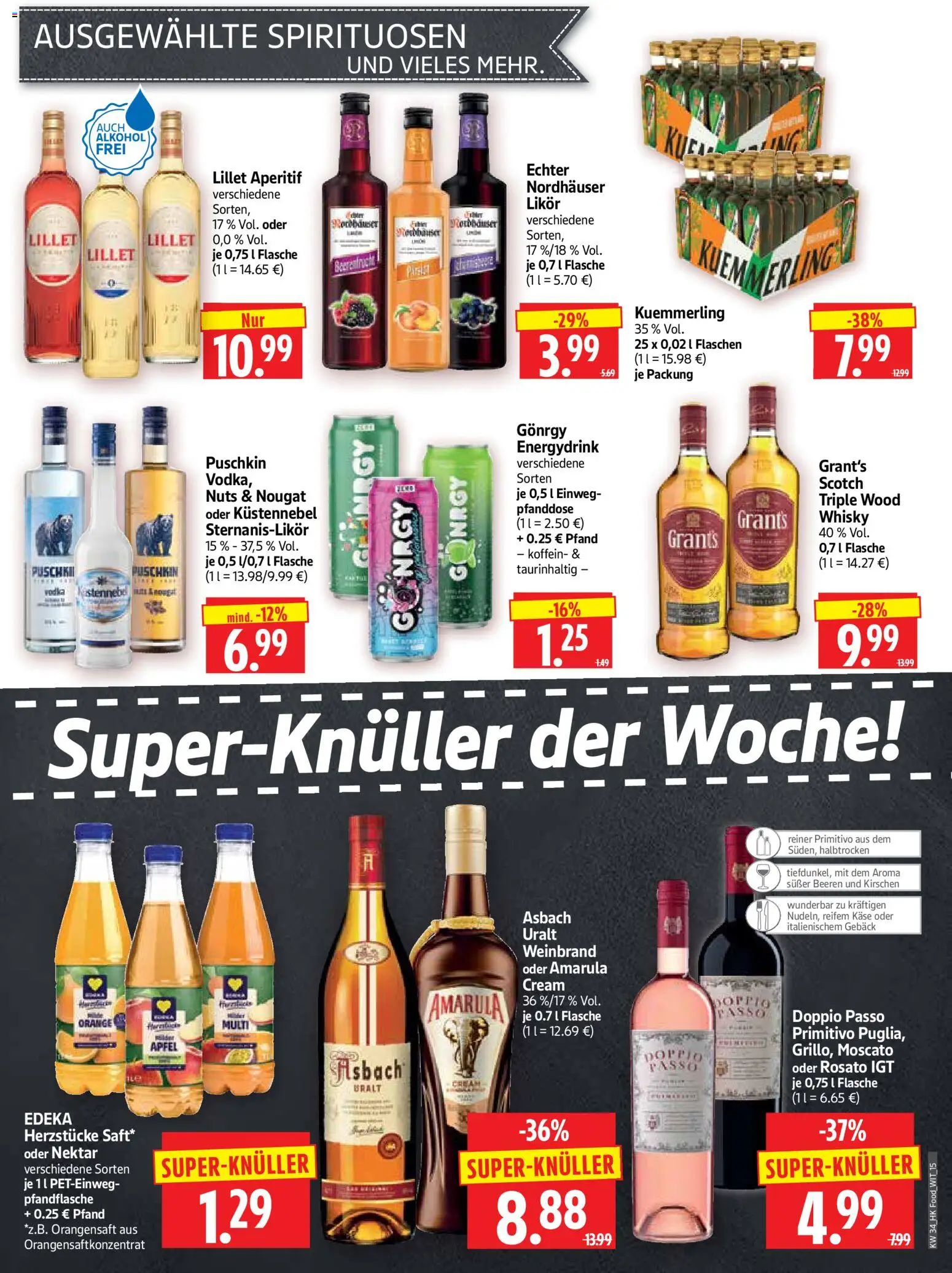 HERKULES Prospekt – gültig ab 17.08.2026 | Seite: 15 | Produkte: Whisky, Käse, Äpfel, Kirschen