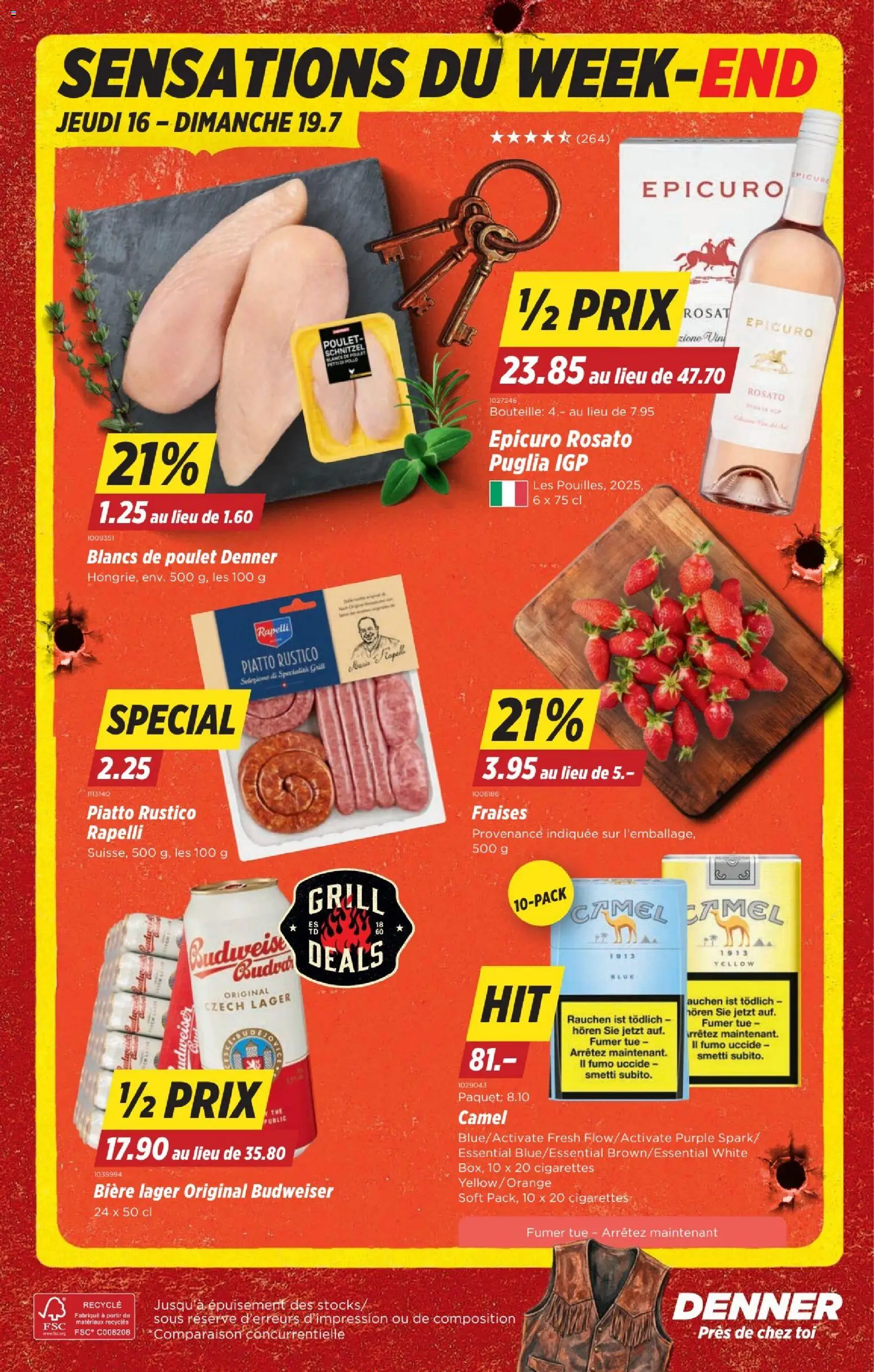 Denner aktionen FR – gültig ab 16.07.2026 | Seite: 20 | Produkte: Grill