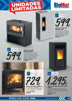 Vista previa BigMat Calefacción válido desde el 05/10/2026 | Página: 31 | Productos: Estufa de leña, Peso, Leña
