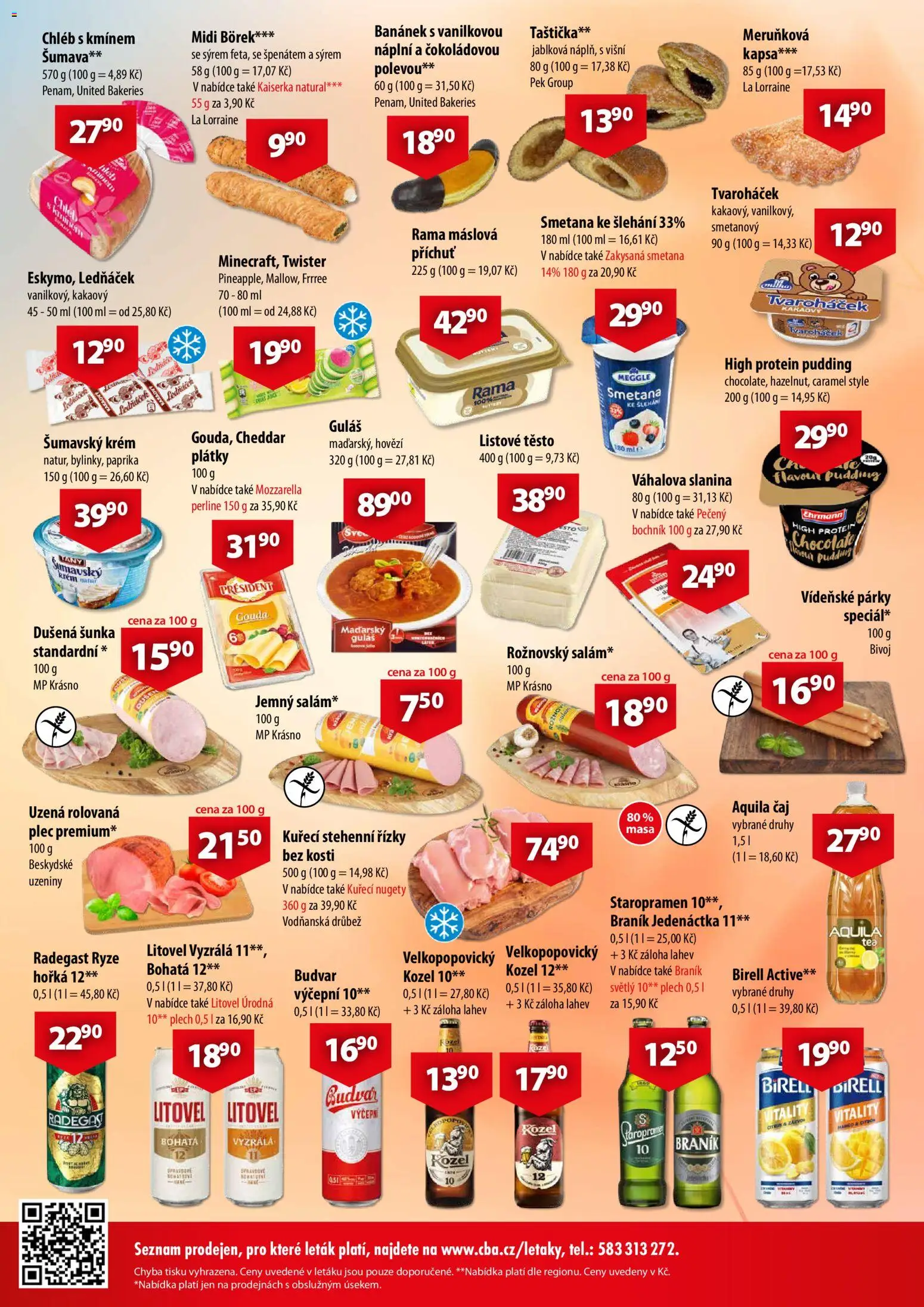 CBA leták - Market od 30.09.2026 | Strana: 2 | Produkty: Kuřecí stehenní řízky, Čaj, Řízky, Uzeniny