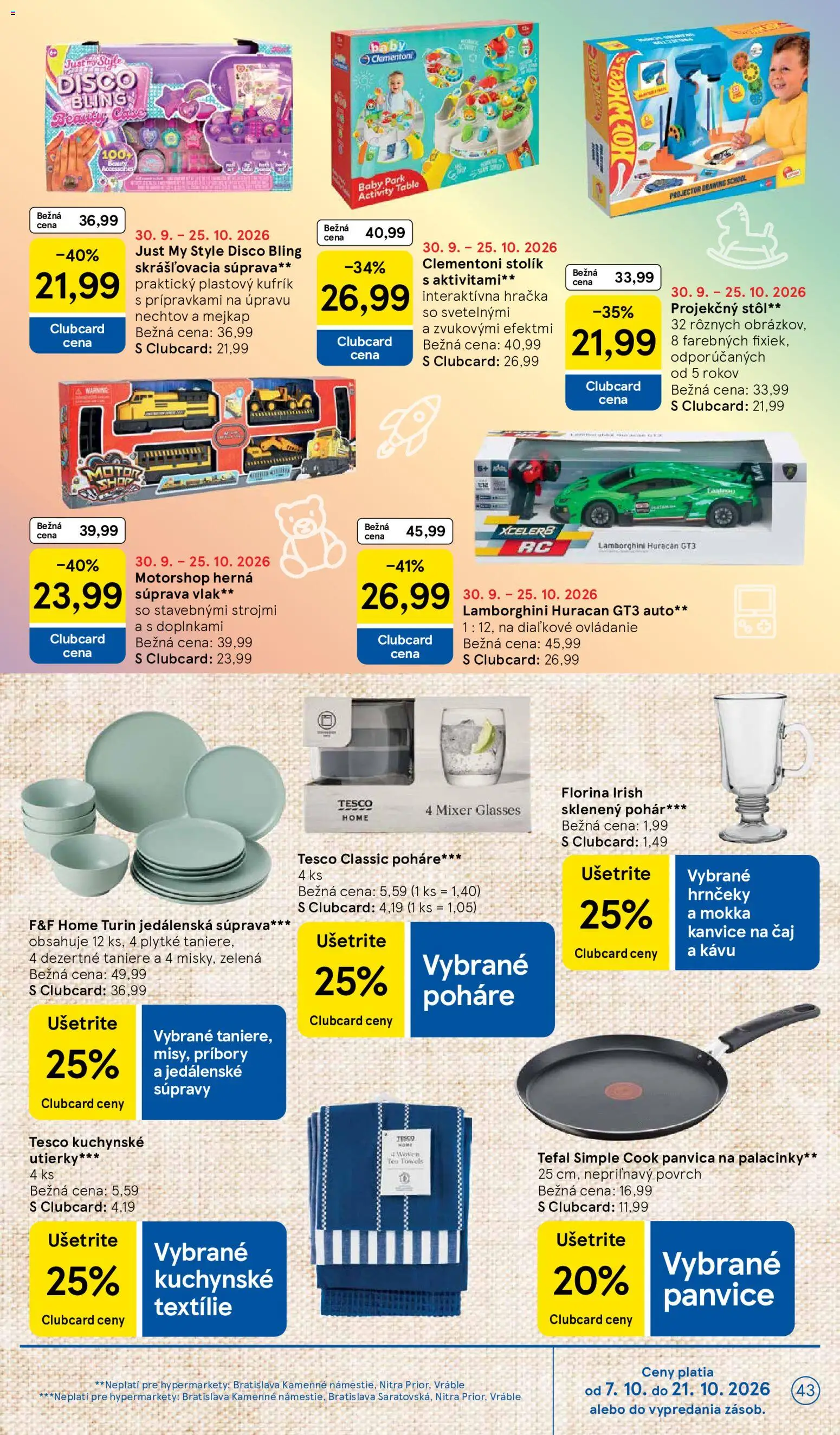 Nové Tesco akcie – leták je platný od 14.10.2026 | Strana: 43