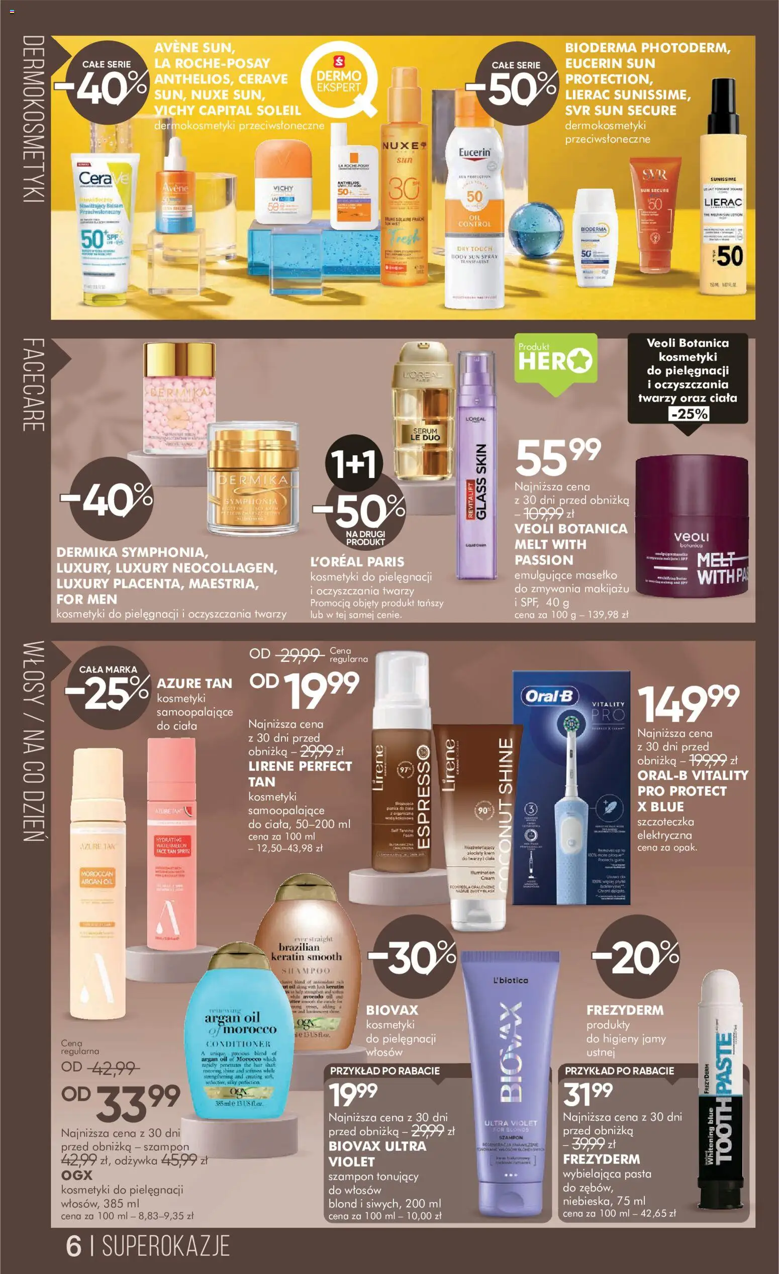 Super-pharm gazetka od 05.09.2026 | Strona: 6 | Produkty: Kosmetyki, Pasta, Odżywka, Body