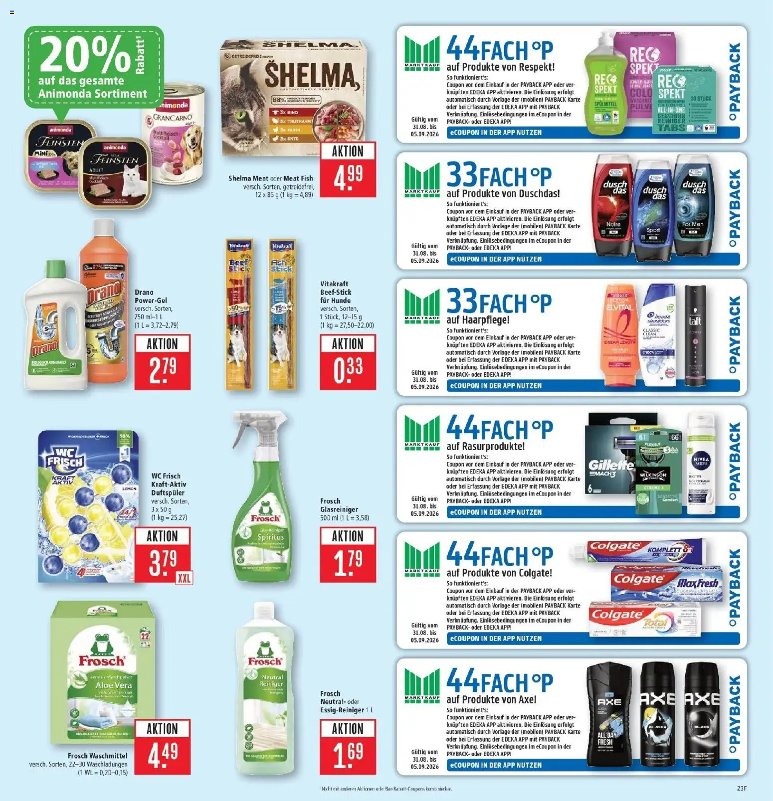 Marktkauf Prospekt Böblingen (ab 31.08.2026) » Angebote online | Seite: 31 | Produkte: Waschpulver, Duschdas, Wc frisch, Ente