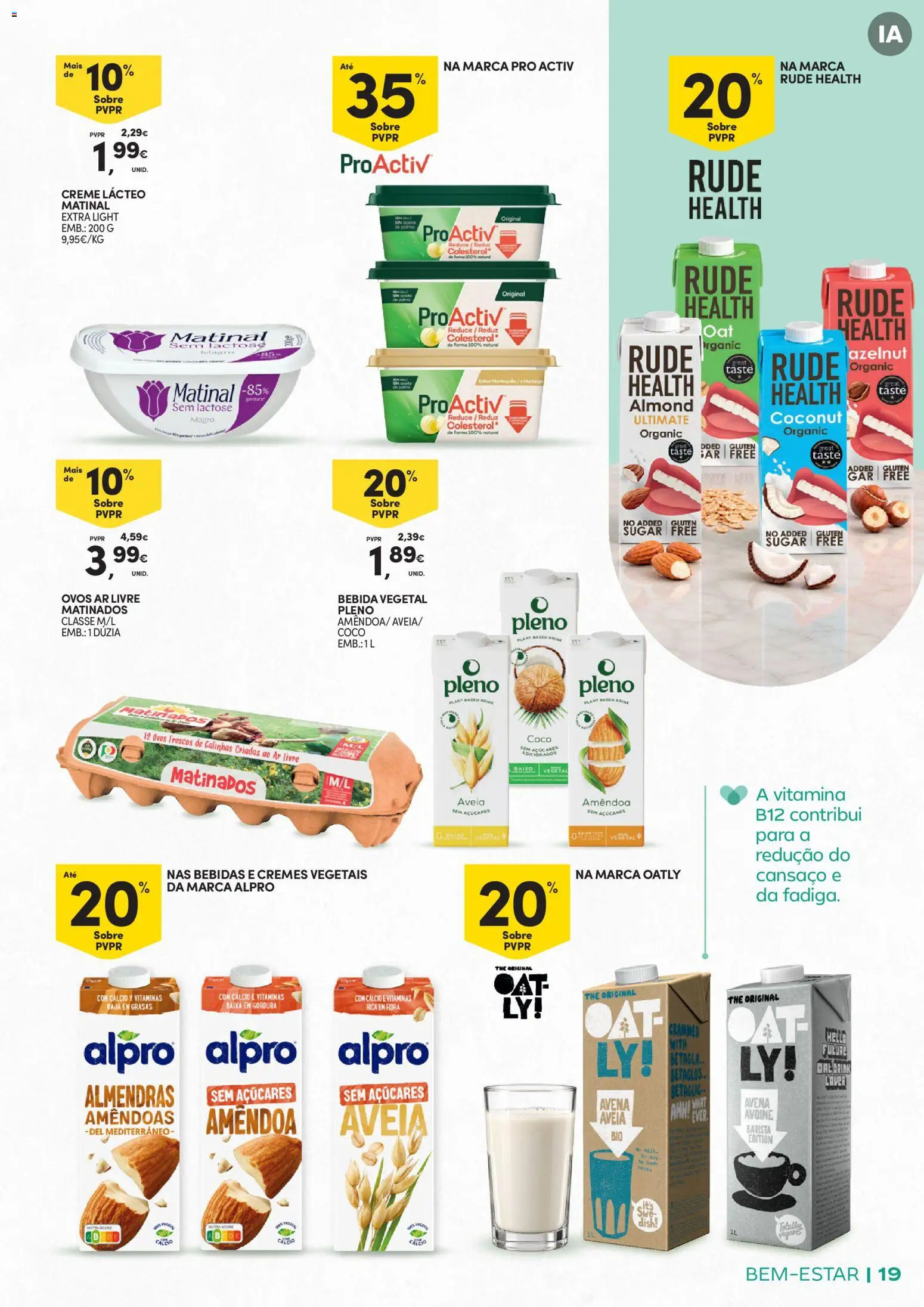 Continente Bem-Estar Assim toda a gente come melhor │ válido de 20/10/2026 | Página: 19 | Produtos: Bebidas, Cálcio, Creme, Bebida