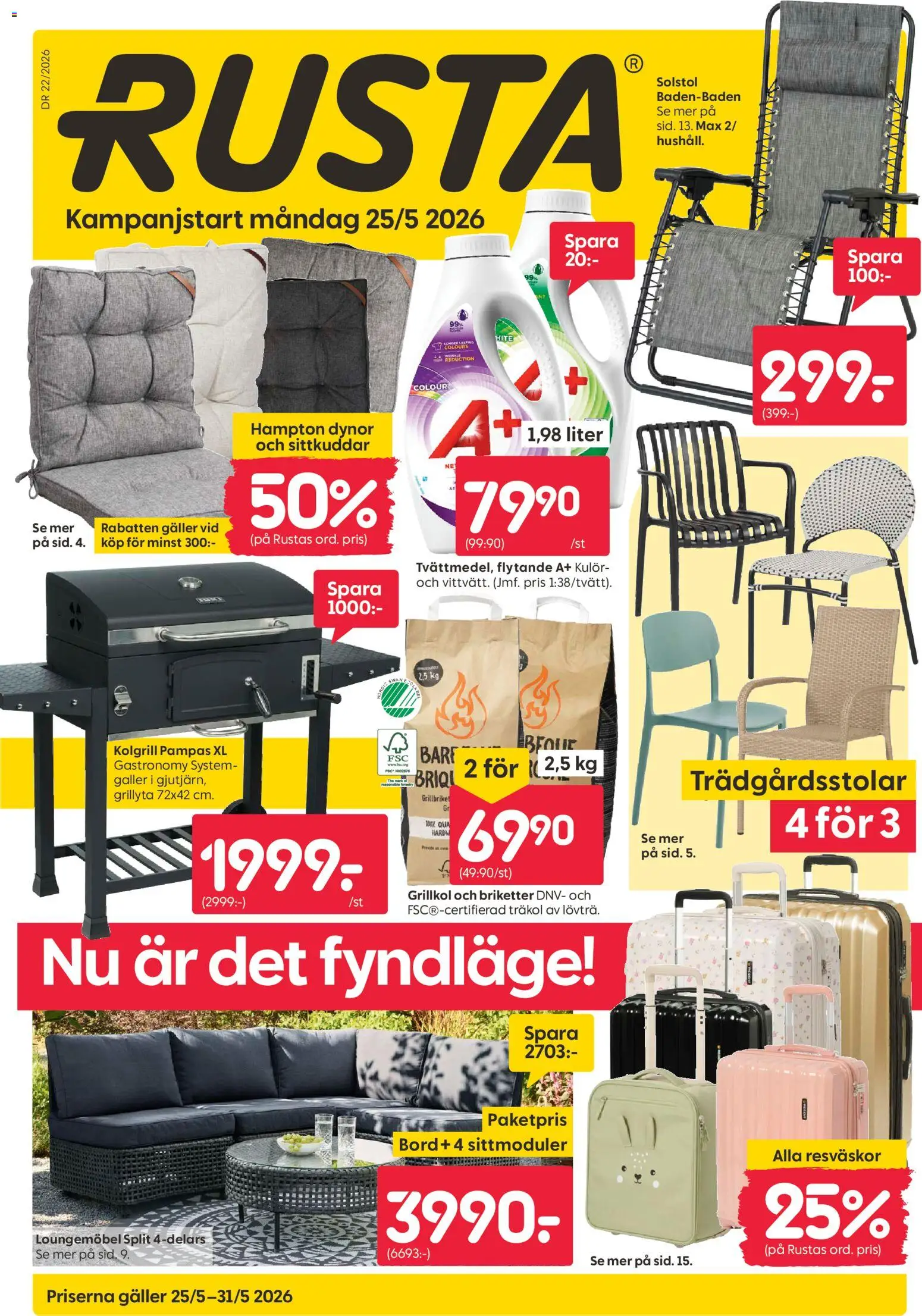 Rusta reklamblad aktuell från 25.05.2026 | Sida: 1