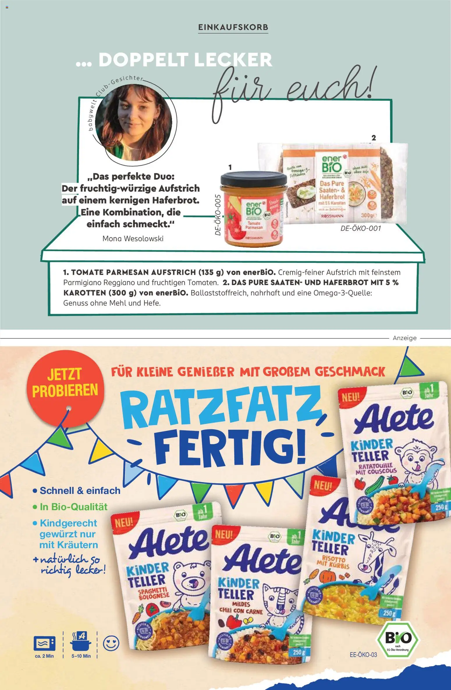 Rossmann Babywelt – gültig ab 06.06.2026 | Seite: 33 | Produkte: Mehl, Chili, Kürbis