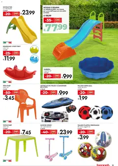 Anteprima del volantino bennet volantino Relax valido a partire dal 07.04.2026 | Pagina: 11 | Prodotti: Sabbiera, Scivolo, Penne, Sedia