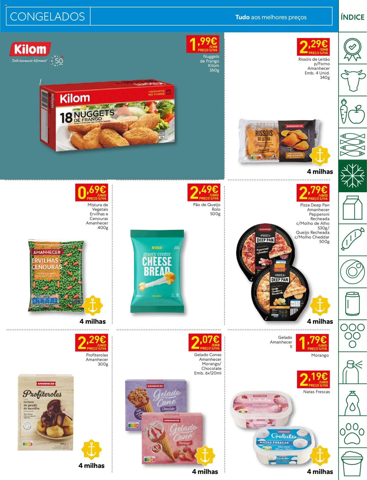 Recheio folheto Madeira │ válido de 20/10/2026 | Página: 9 | Produtos: Frango, Profiteroles, Pizza, Nuggets