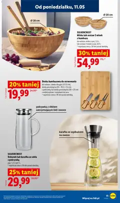 Pogląd oferty "SILVERCREST Dzbanek lub karafka ze szkła z pokrywką, poj.: 1,2 L lub 1 L" - ważna od 11.05.2026 | Strona: 13 | Produkty: Dzbanek, Owoce