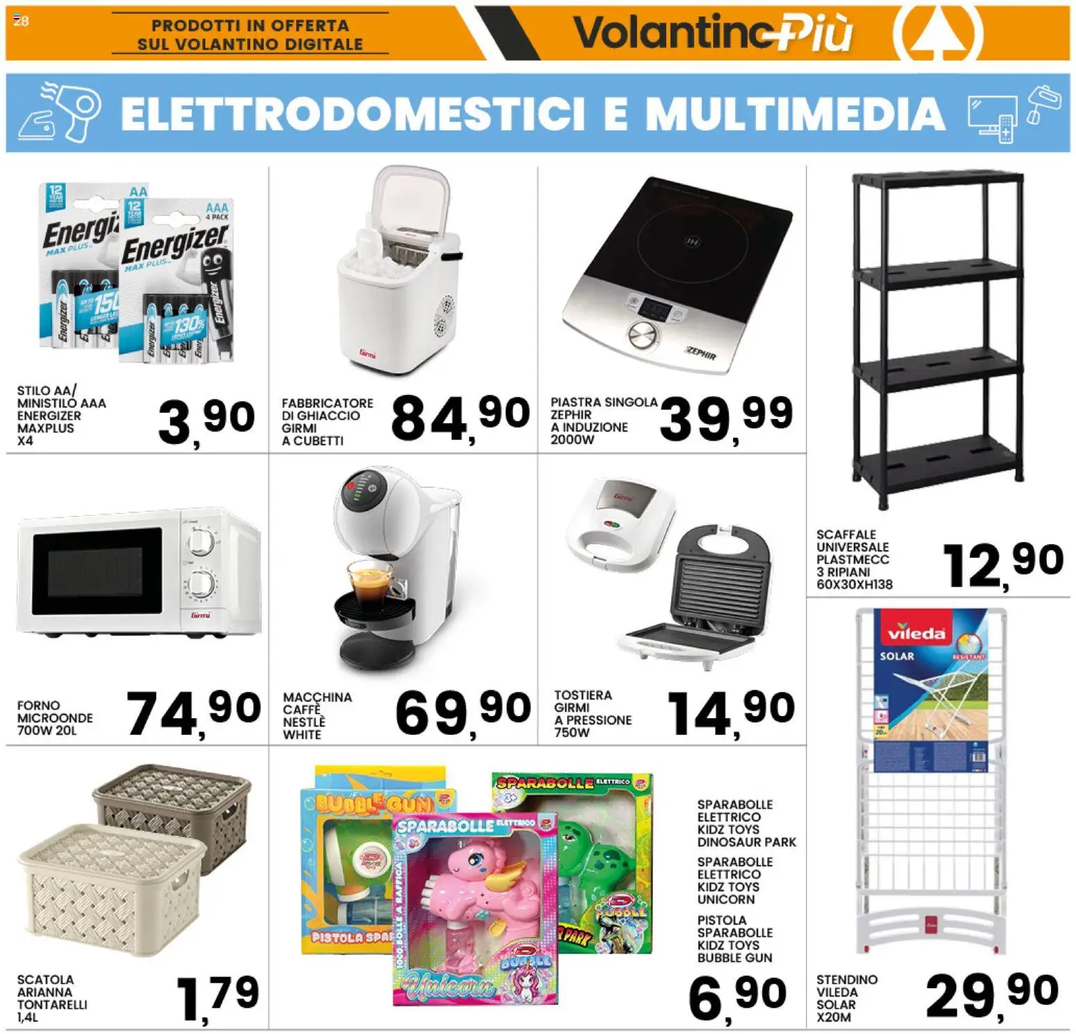 Volantino Interspar del 09/07/2026 | Pagina: 28 | Prodotti: Microonde, Caffè, Tostiera, Scatola