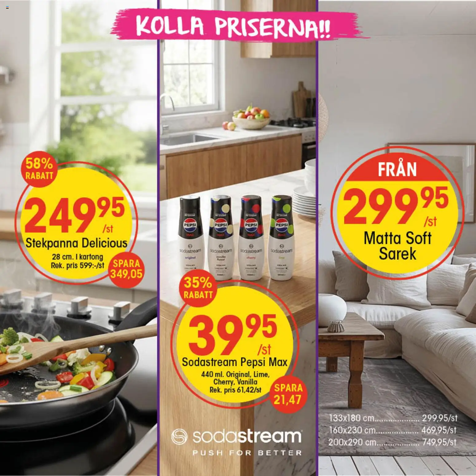 EKO reklamblad aktuell från 25.05.2026 | Sida: 7 | Produkter: Pepsi, Matta, Kartong, Sodastream