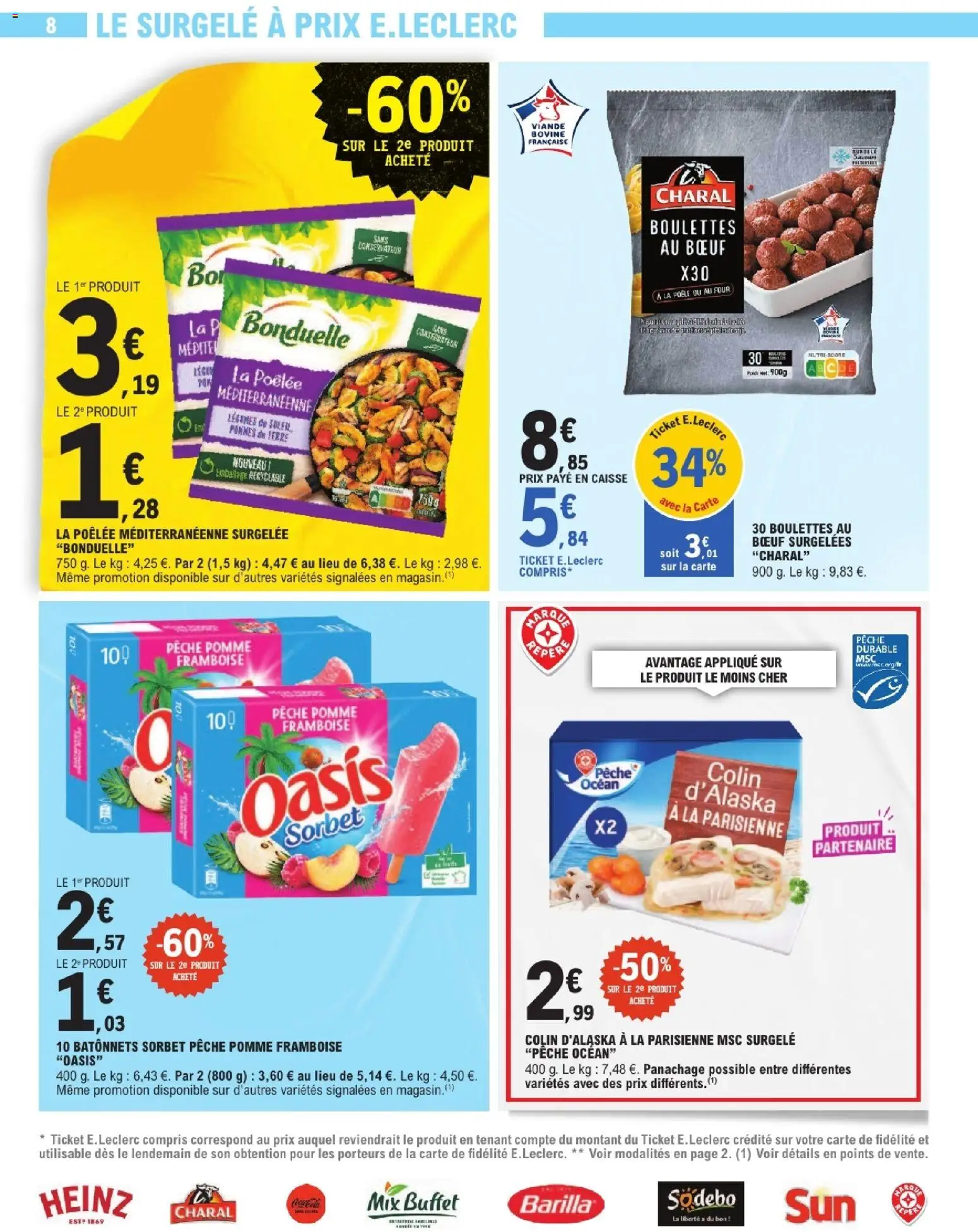{H1} | Page: 8 | Produits: Pêche, Poêle, Viande, Pommes de terre
