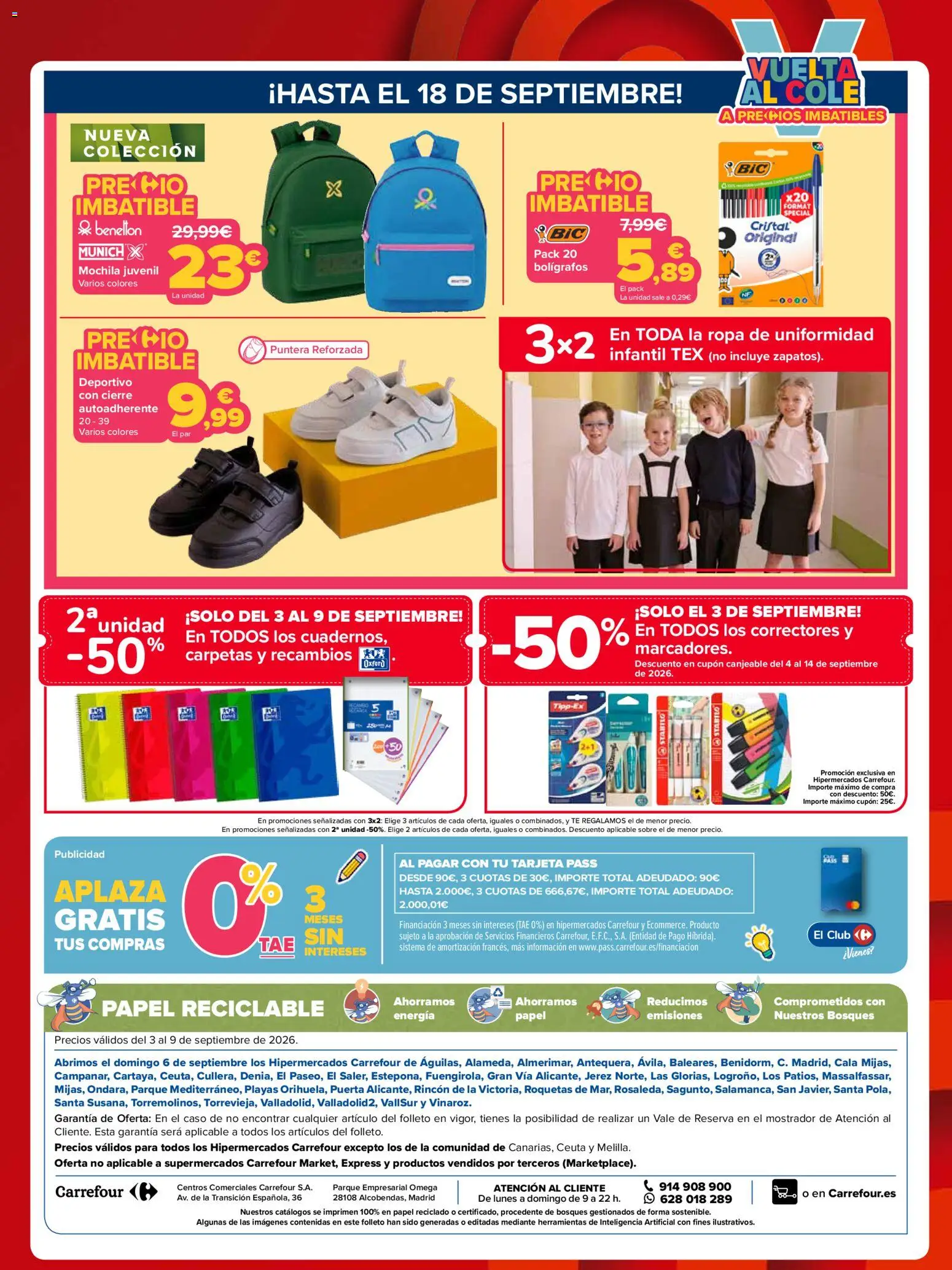 Carrefour Precio Imbatible │ válido desde el 03/09/2026 | Página: 8 | Productos: Omega, Té, Ropa, Herramientas