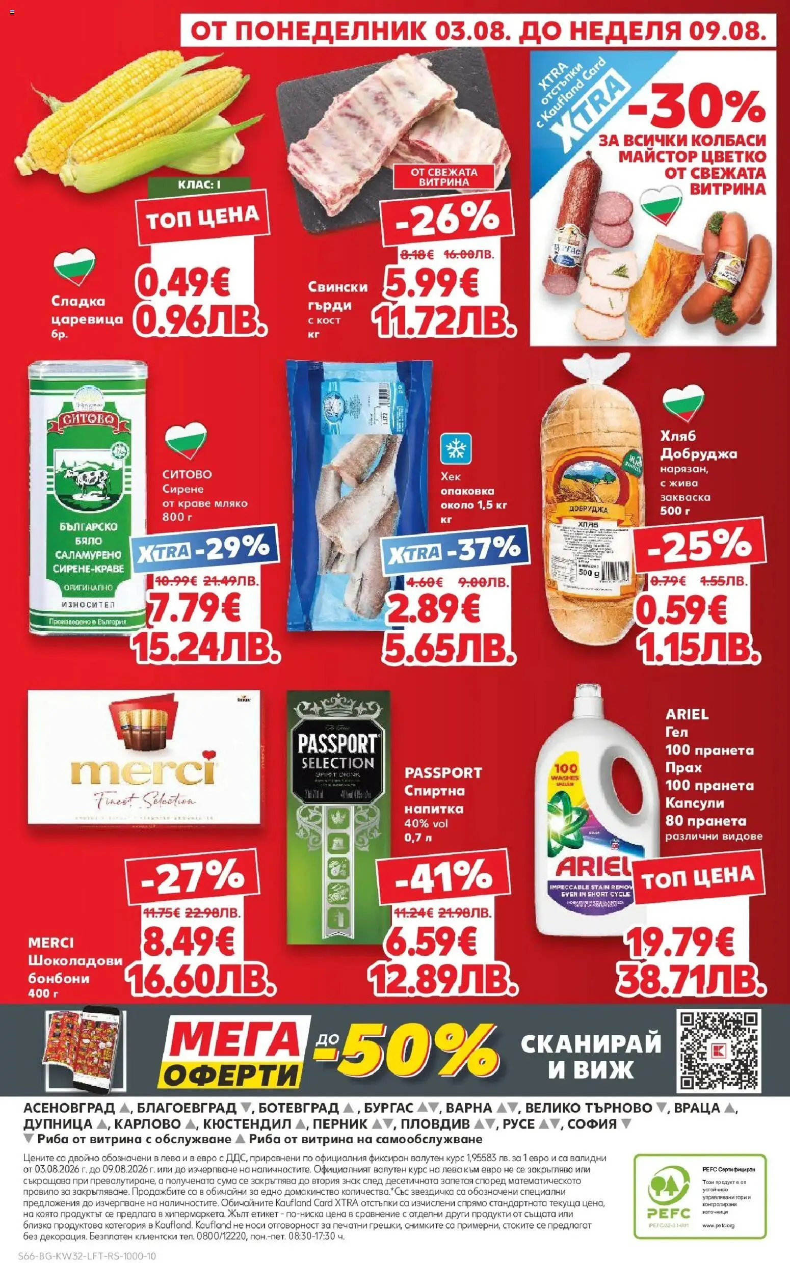 {H1} | Страница: 66 | Продукти: Хляб, Риба, Краве, Царевица