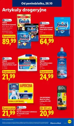 Pogląd oferty "FINISH Tabletki do zmywarki Power All in 1 Lemon, 65 szt." - ważna od 26.10.2026 | Strona: 99
