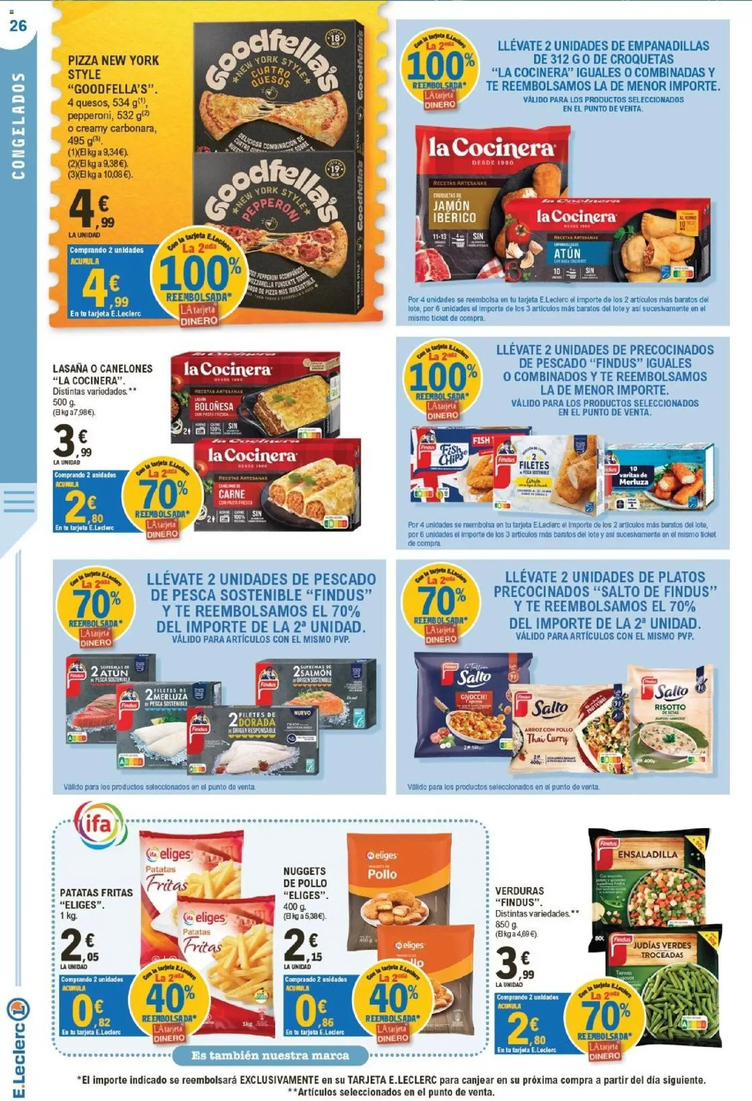 E.Leclerc - Ciudad Real │ válido desde el 23/09/2026 | Página: 26 | Productos: Atún, Judías, Carne, Nuggets