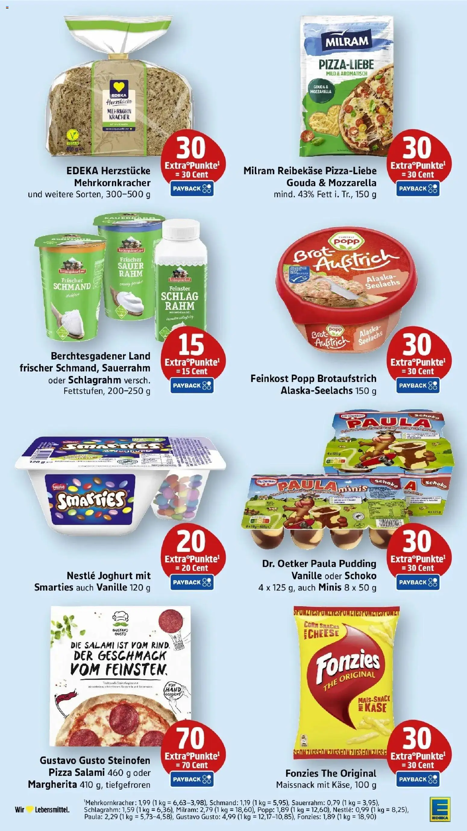 Edeka Prospekt Freiburg – gültig ab 27.07.2026 | Seite: 40 | Produkte: Gouda, Pudding, Milram, Salami