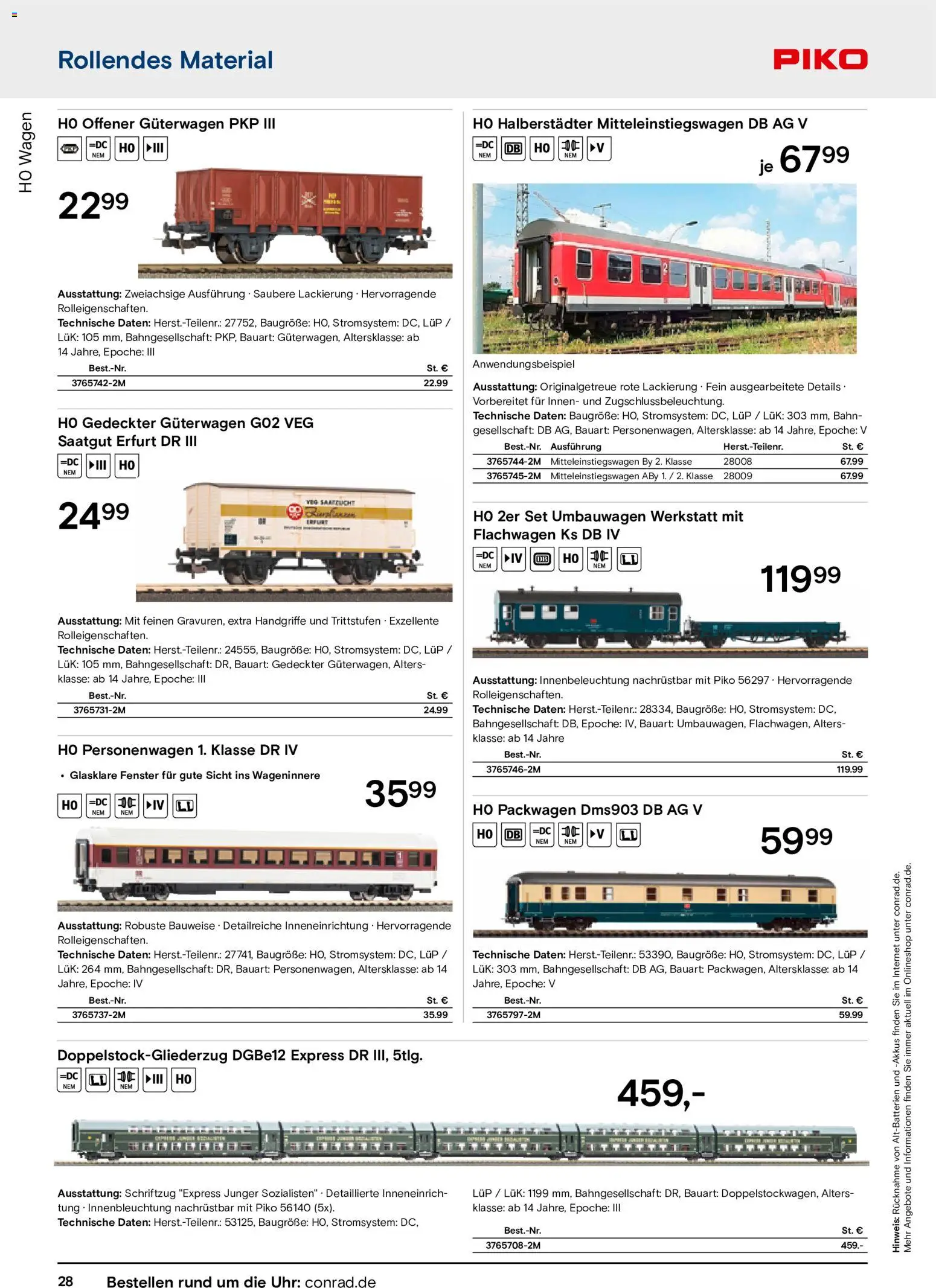 Conrad Modellbahn Katalog – gültig ab 07.09.2026 | Seite: 32 | Produkte: Uhr