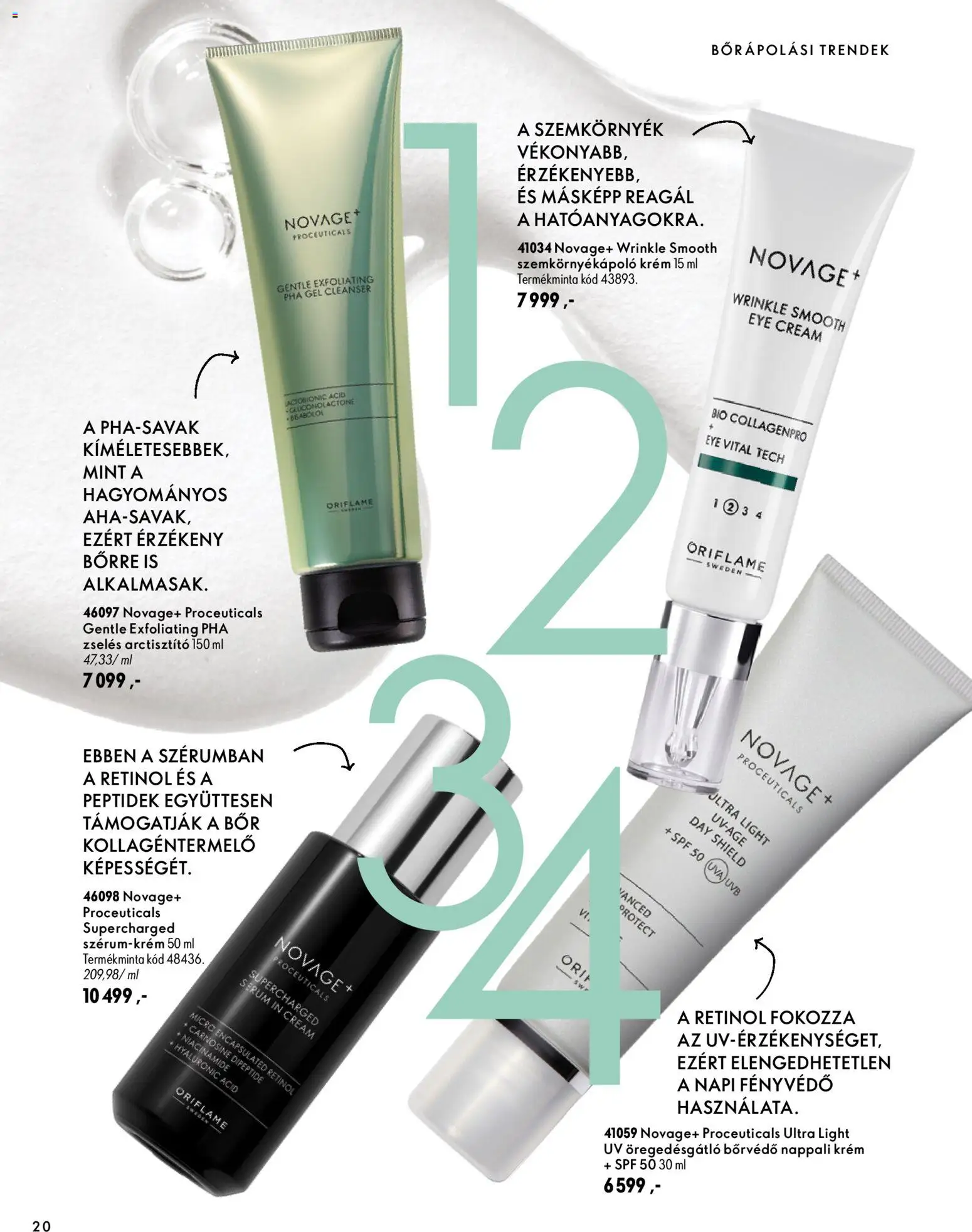Oriflame akciós ujság - amely érvényes a következő dátumtól: 2026.09.30. | Oldal: 20 | Termékek: Krém, Szemkörnyékápoló, Bor, Fényvédő