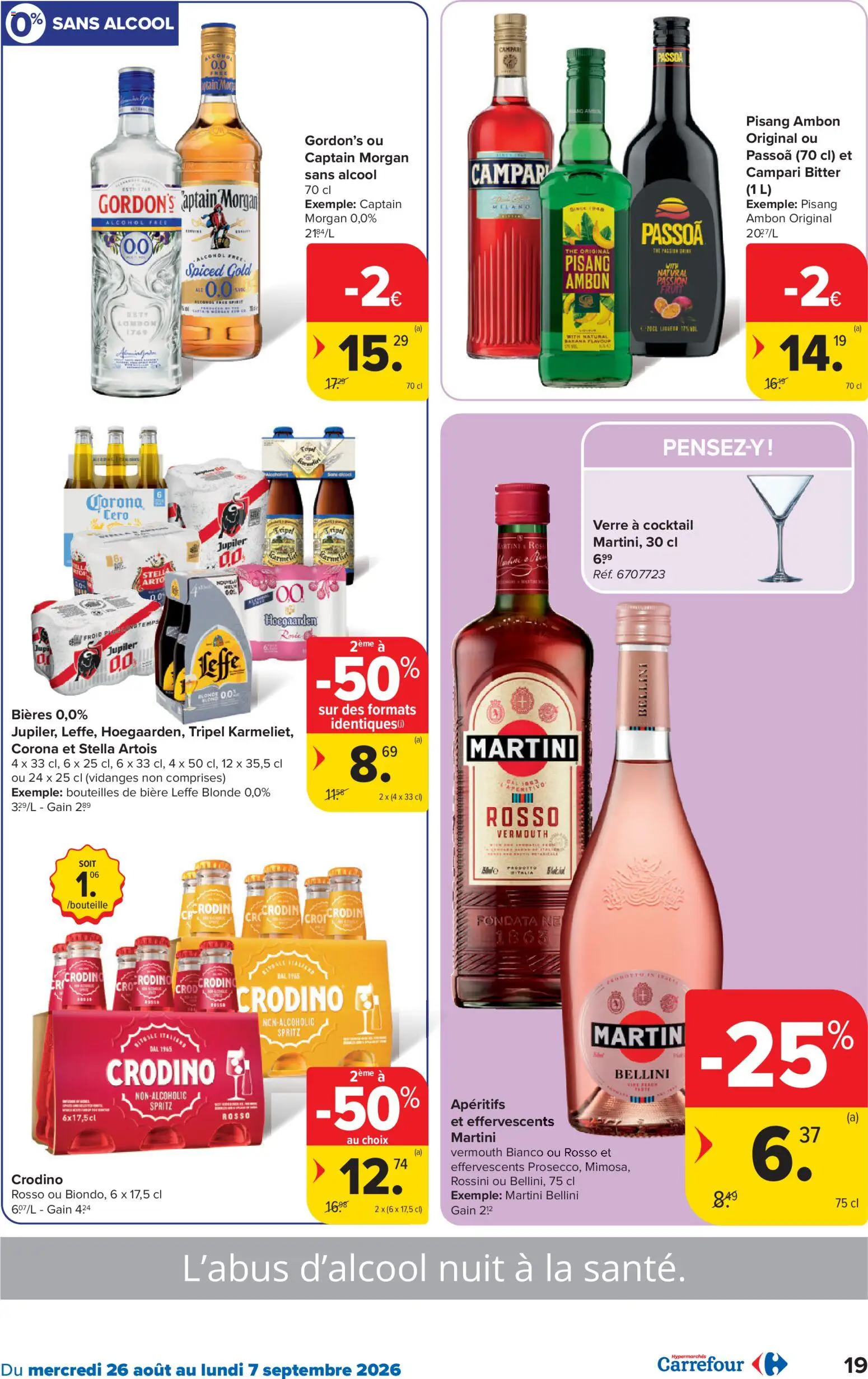 {H1} | Pagina: 19 | Producten: La, Captain Morgan, Campari, Martini