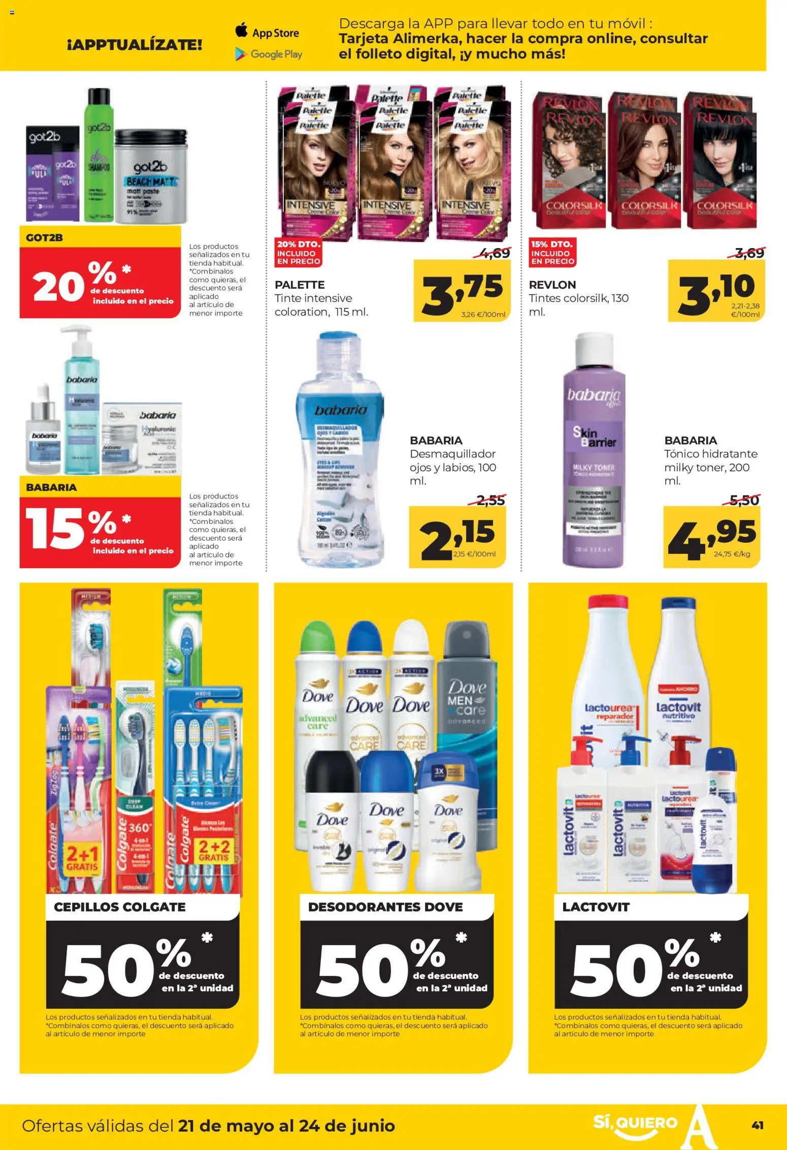 Alimerka folleto Castilla y León │ válido desde el 21.05.2026 | Página: 43 | Productos: Tinte, Desmaquillador, Toner