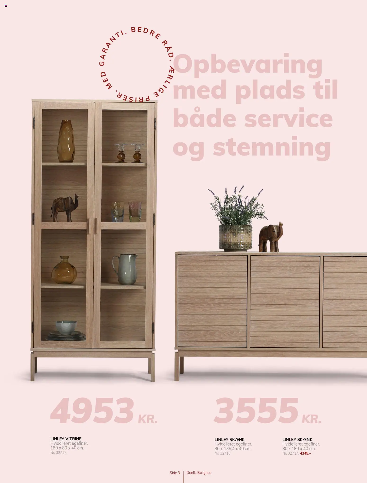 Daells Bolighus tilbudsavis – gyldig fra 11.02.2026 | Side: 3 | Produkter: Skænk, Vitrine