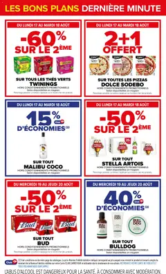Carrefour - Prévisualisation de MALIBU COCO, SUR TOUT MALIBU COCO valide à partir de 17/08/2026 | Page: 2 | Produits: Citron, Liqueur, Fruits, Pizza