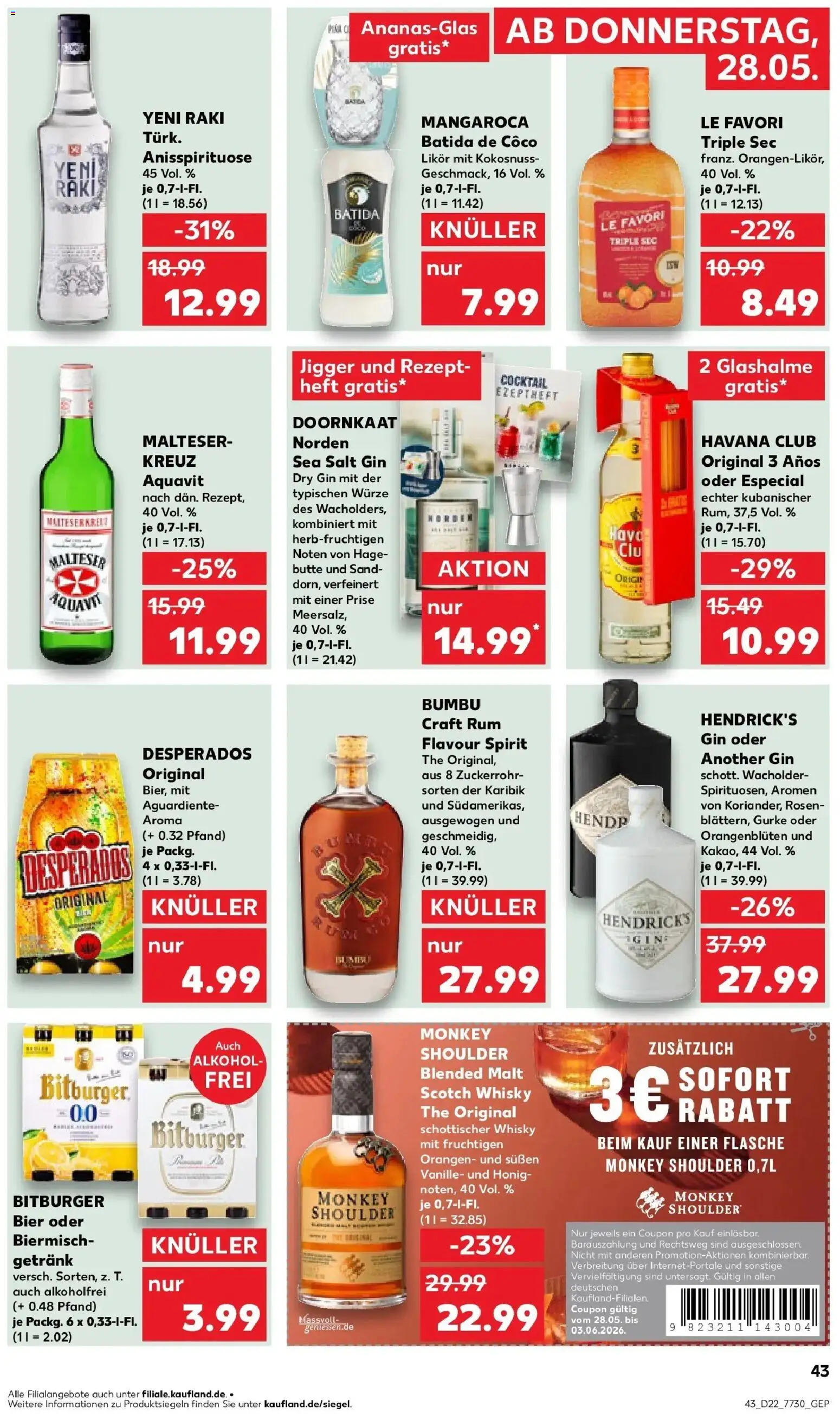 Kaufland Prospekt Bad Kissingen – gültig ab 26.05.2026 | Seite: 48 | Produkte: Havana club, Bier, Batida de coco, Orangen