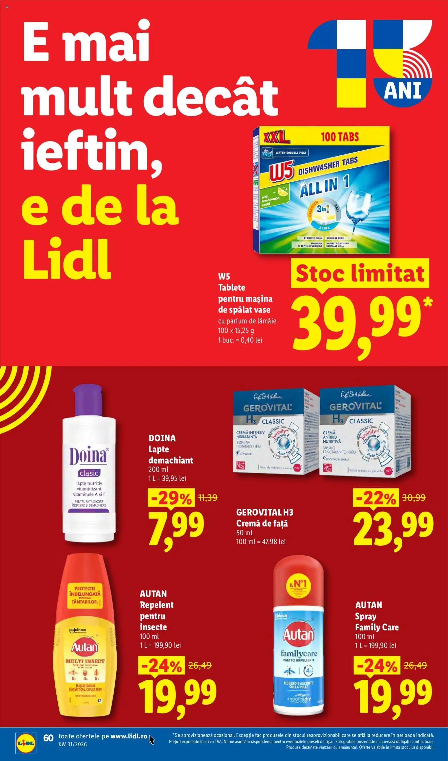 Noul catalog Lidl – valabil de la 27.07.2026 | Pagină: 60