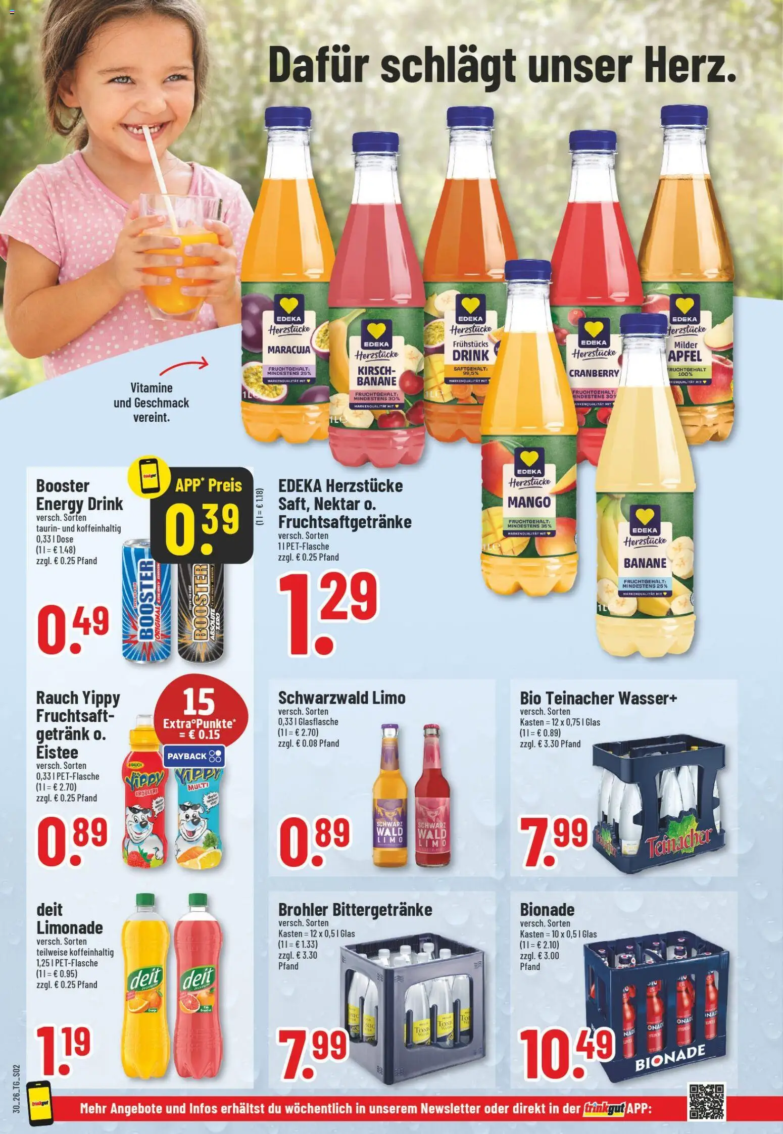 Trinkgut Prospekt – gültig ab 20.07.2026 | Seite: 2 | Produkte: Äpfel, Limonade, Mango, Fruchtsaft