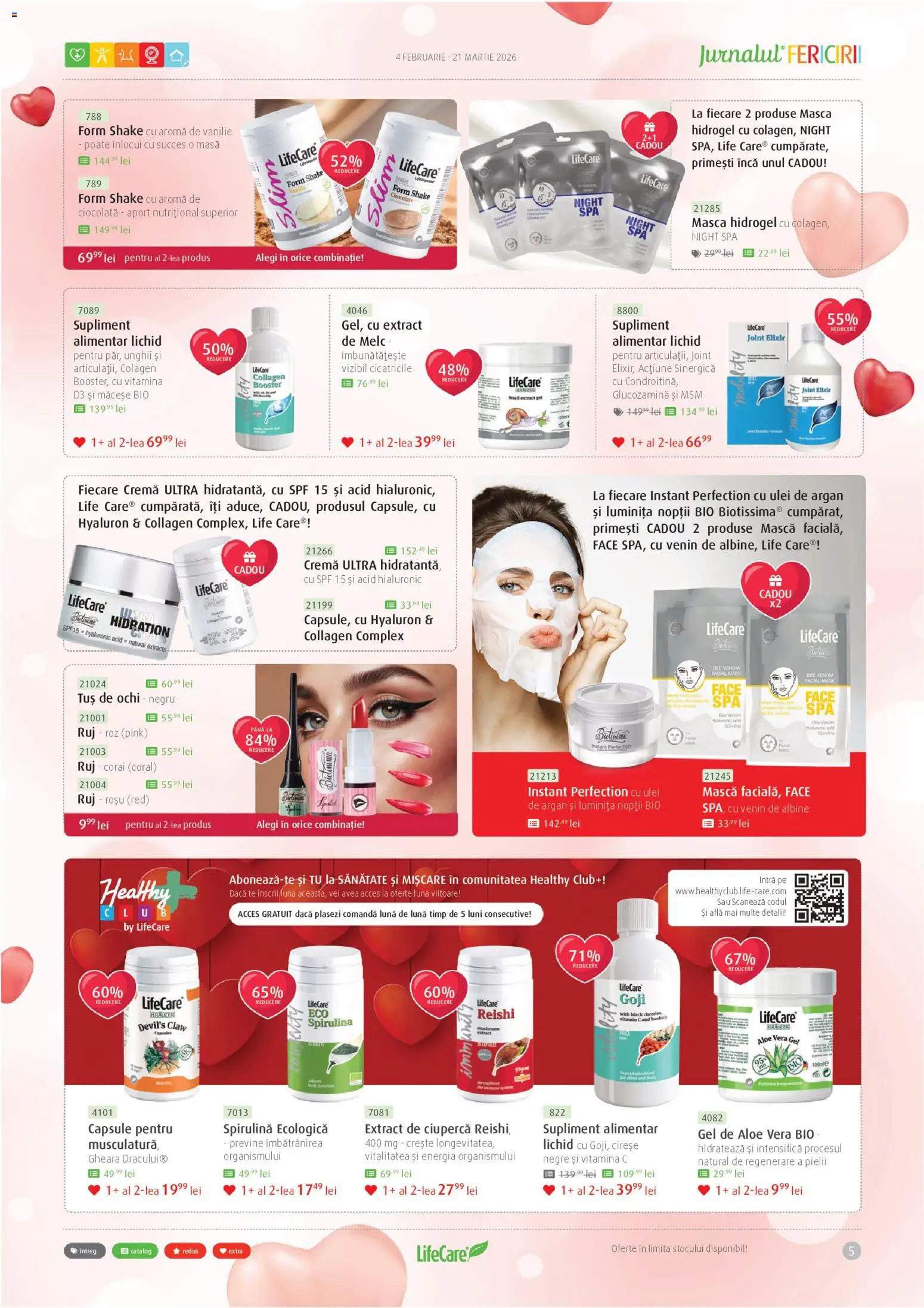 Noul catalog Life Care – valabil de la 04.02.2026 | Pagină: 5 | Produse: Şerit ödül, Elixir, Tuș de ochi, Cremă