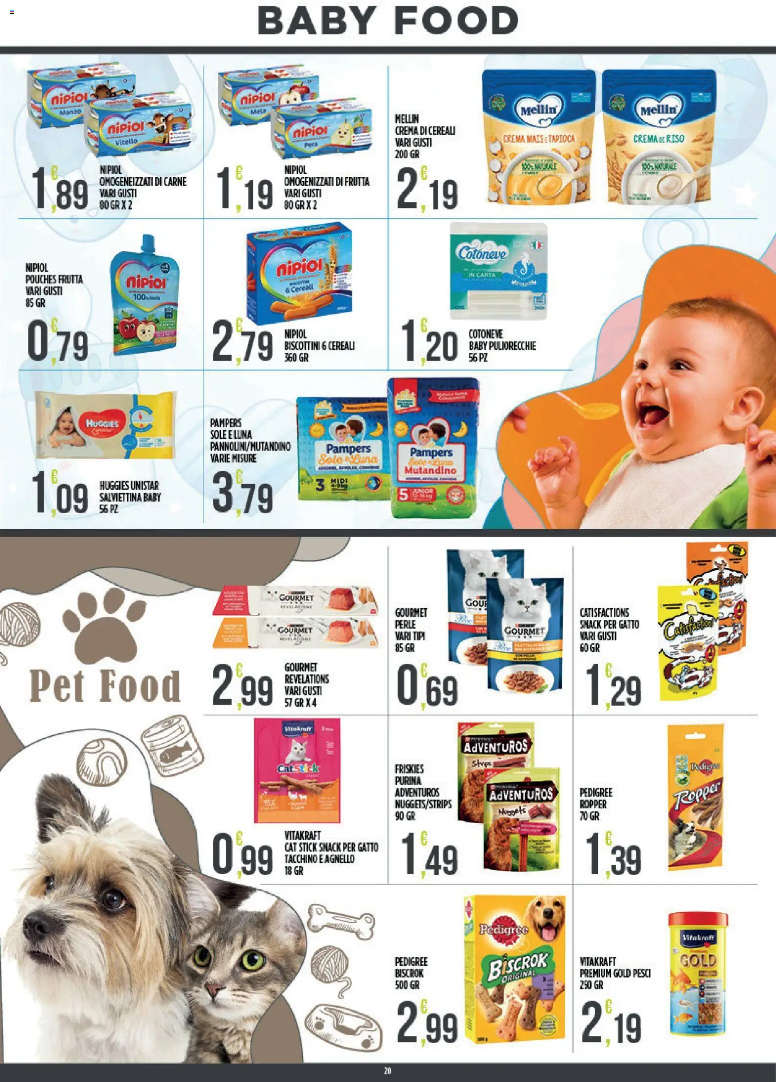 Volantino Euroesse del 10/08/2026 | Pagina: 20 | Prodotti: Cereali, Tacchino, Pampers, Carne