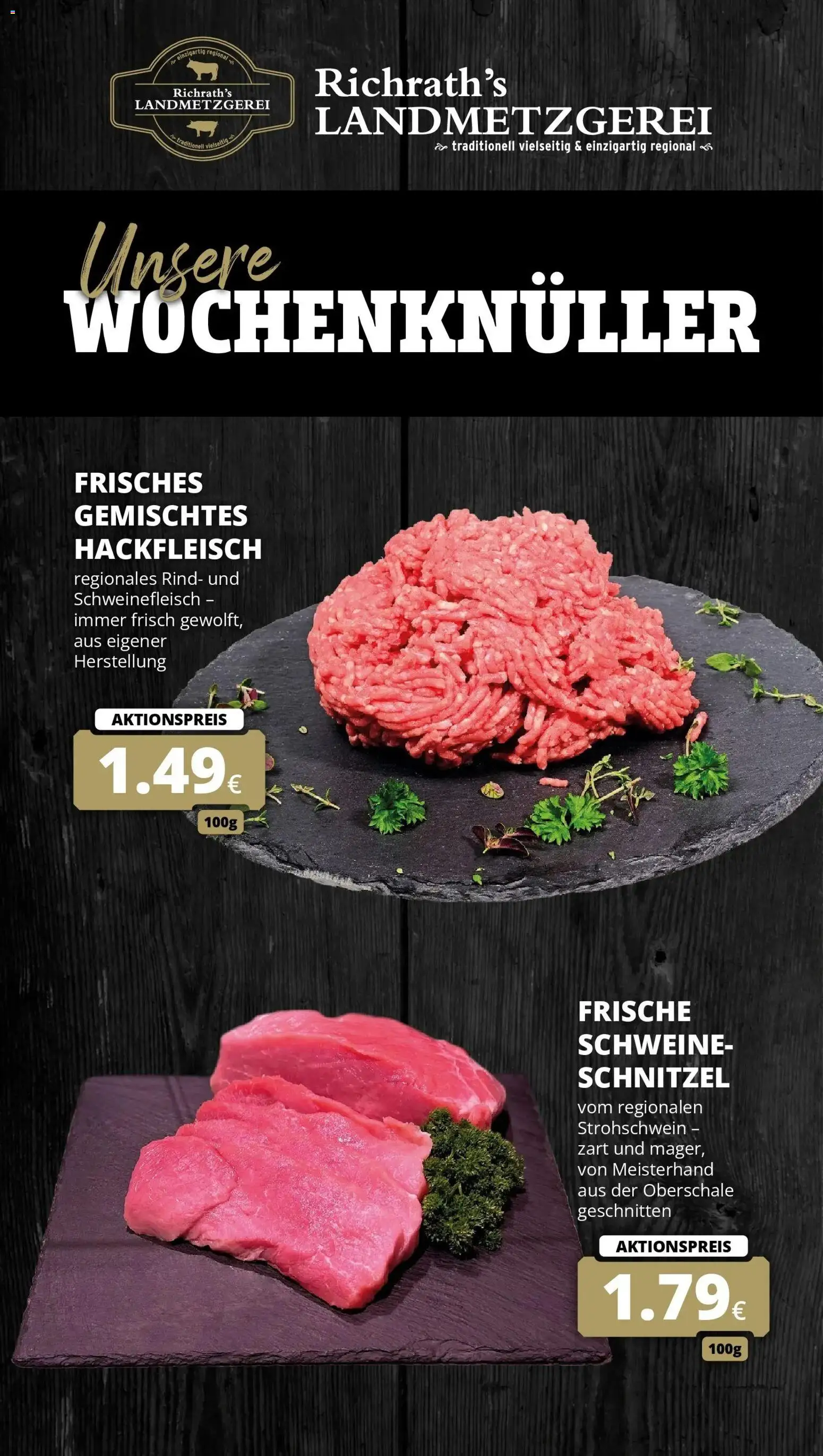 REWE Prospekt ab 31.08.2026 zum Blättern » Angebote | Seite: 10 | Produkte: Schnitzel, Schweinefleisch, Hackfleisch