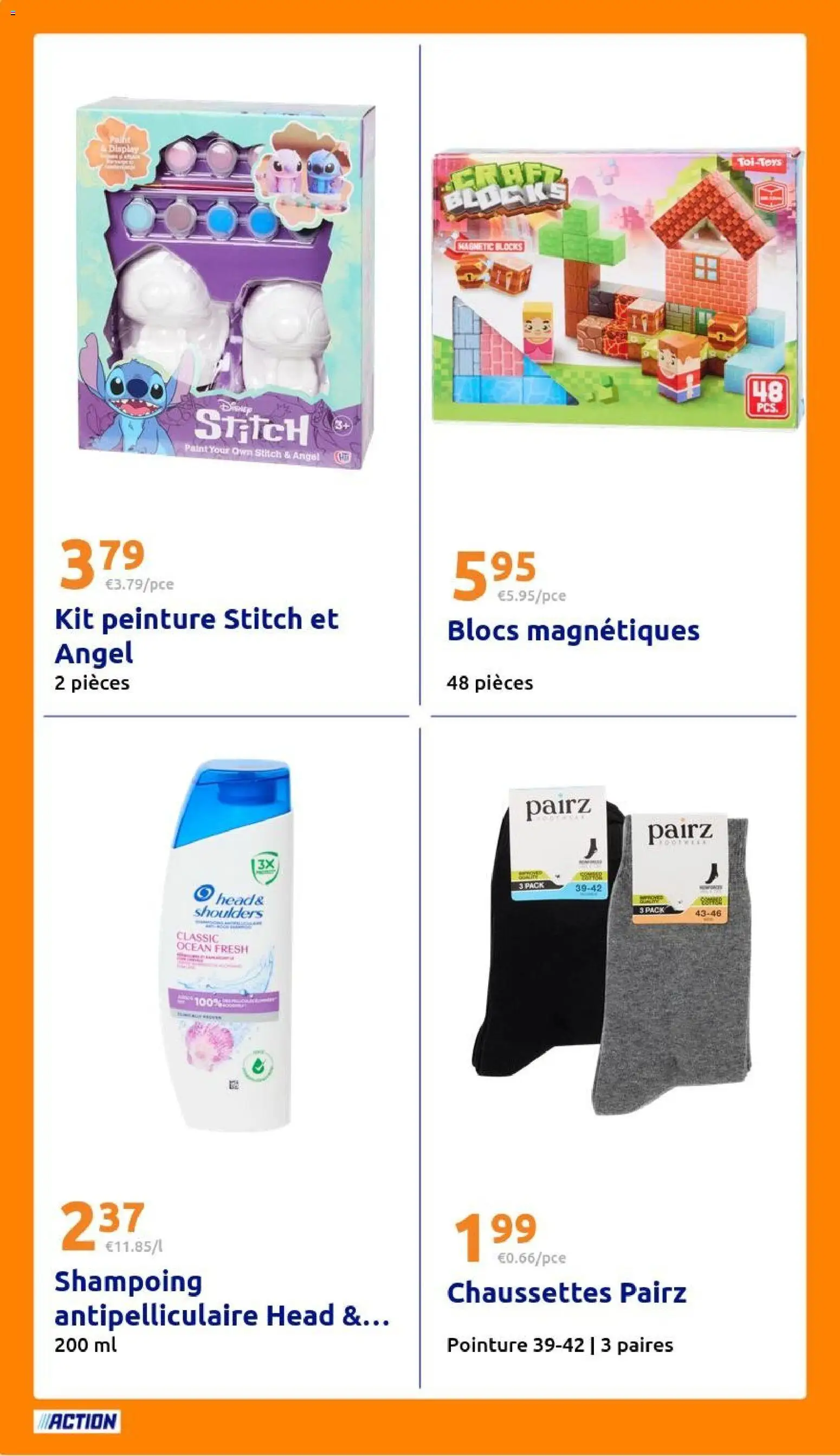 {H1} | Page: 24 | Produits: Peinture, Shampoing, Chaussettes
