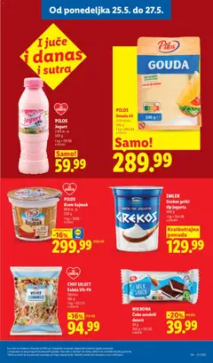 PILOS Gouda sir, U listićima, 300 g - pregled Lidl kataloga - važi od 21.05.2026 | Strana: 97