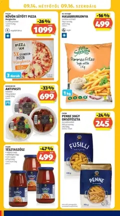 HASÁBBURGONYA, sütőben süthető - amely érvényes a következő dátumtól: 2026.09.10. | Oldal: 24 | Termékek: Chili, Antipasti, Hasábburgonya, Nápolyi