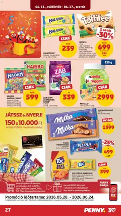NUTELLA*, 750 g - amely érvényes a következő dátumtól: 11.06.2026 | Oldal: 31