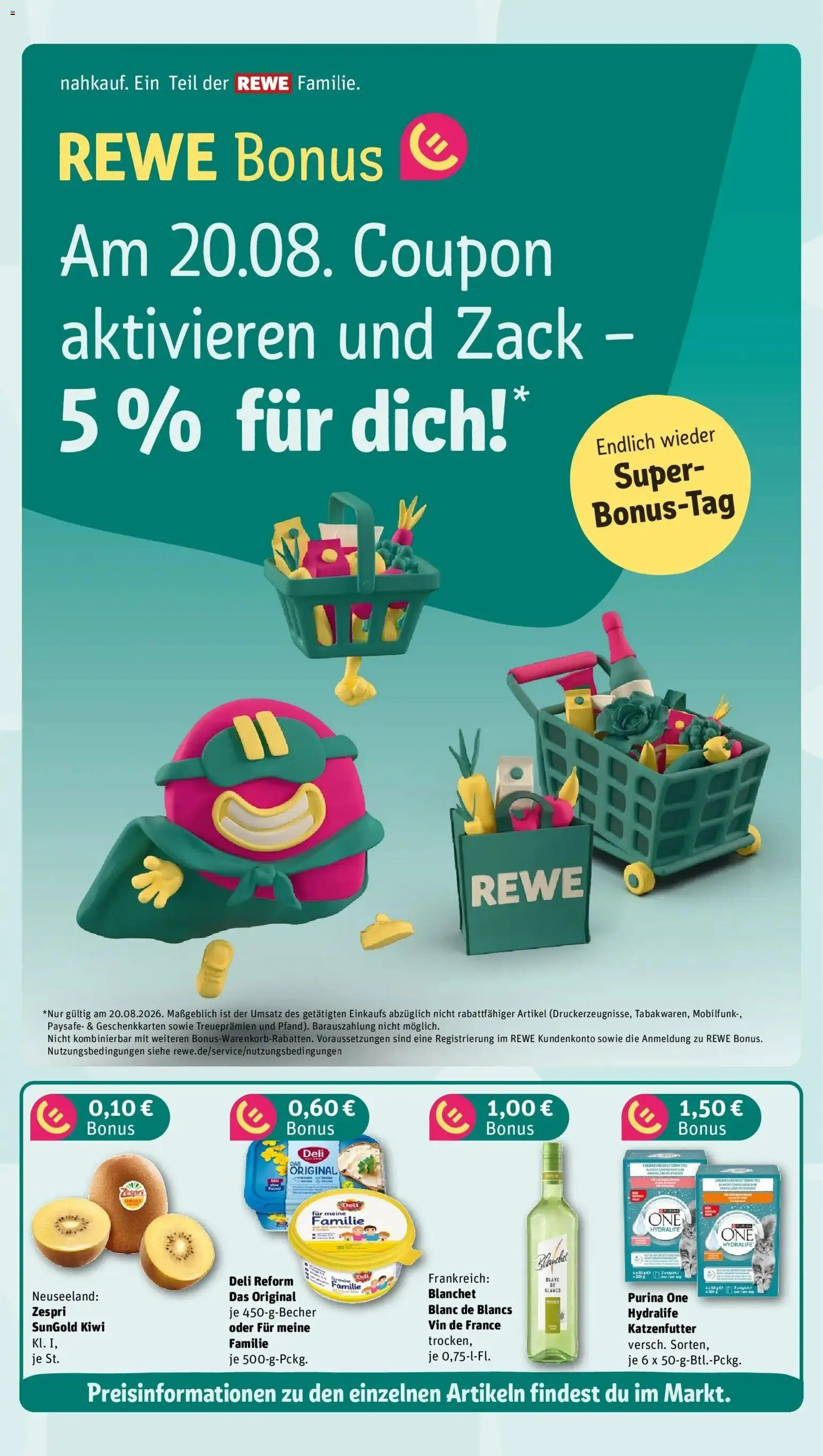 REWE Prospekt ab 17.08.2026 zum Blättern » Angebote | Seite: 4