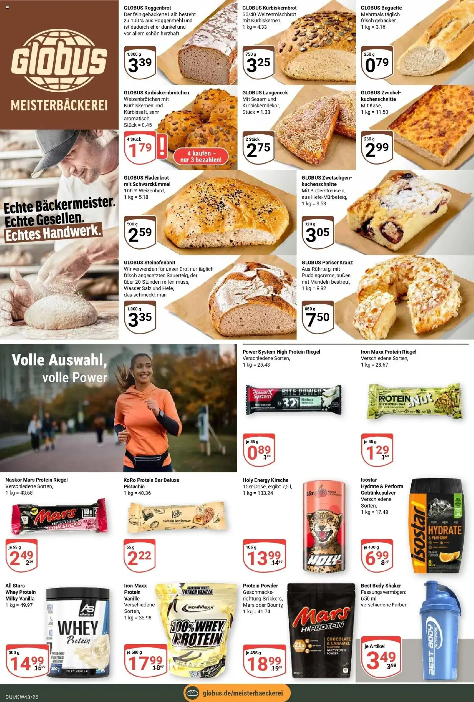 Globus Prospekt Duisburg (ab 19.10.2026) » Angebote online | Seite: 6 | Produkte: Mandeln, Wasser, Salz, Brot