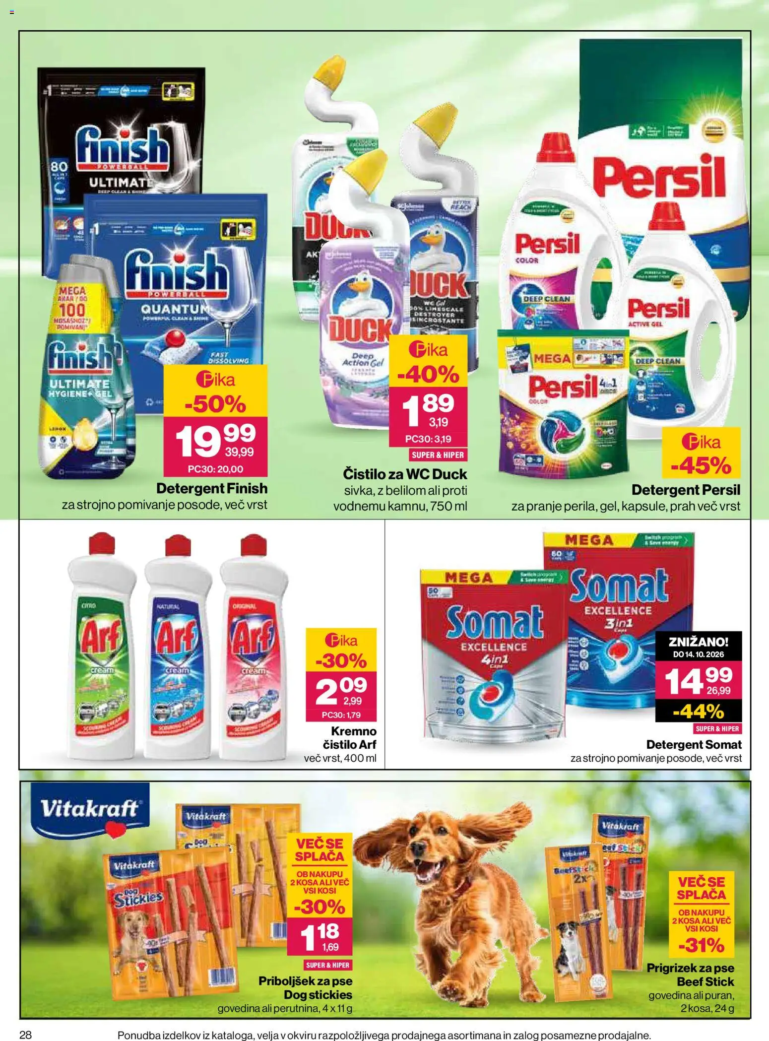 Novi Mercator katalog ponudbe – veljaven od 30.07.2026 | Stran: 28 | Izdelki: Detergent