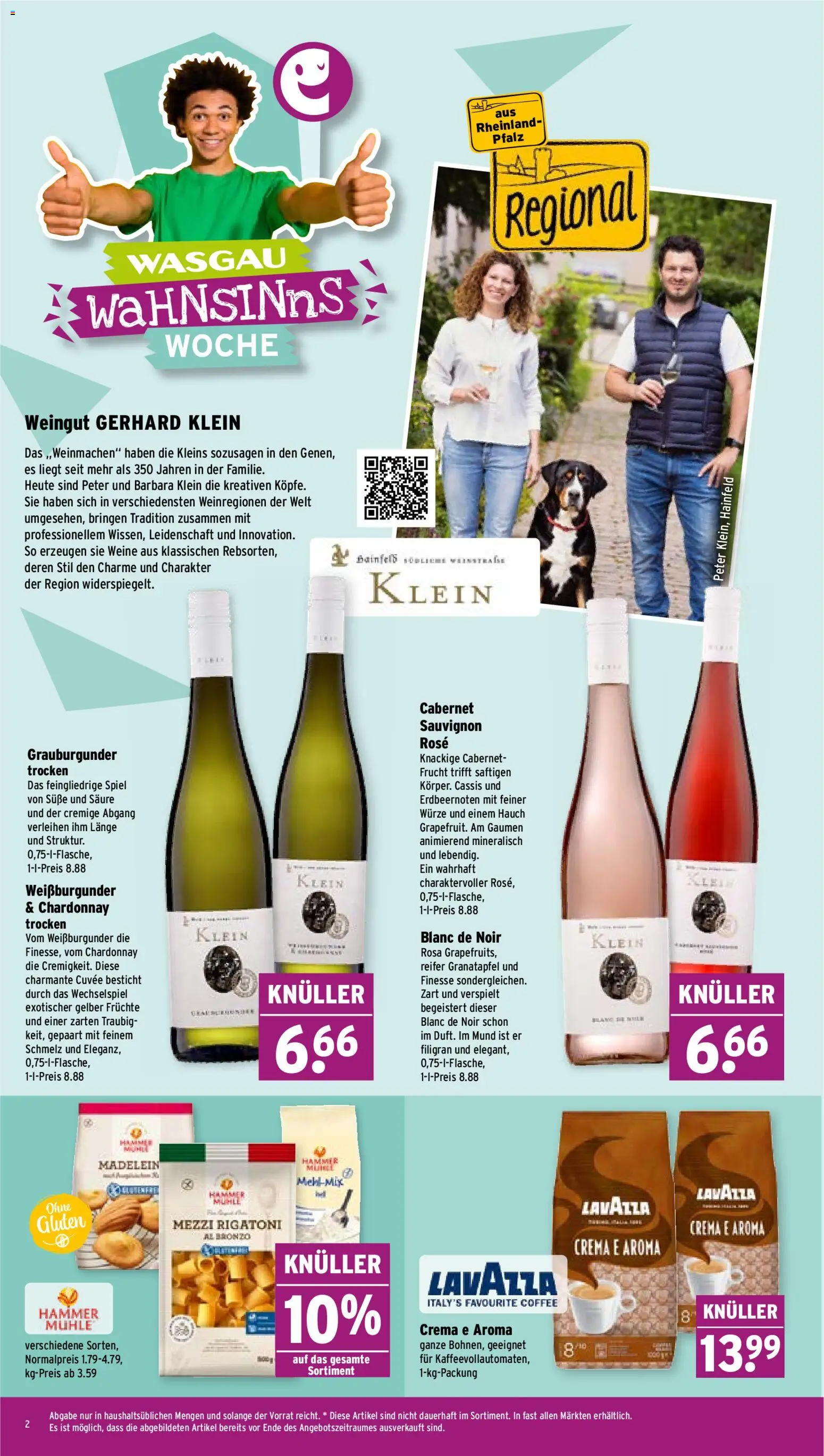 Wasgau Prospekt – gültig ab 26.05.2026 | Seite: 2 | Produkte: Spiel, Lavazza, Mühle, Granatapfel