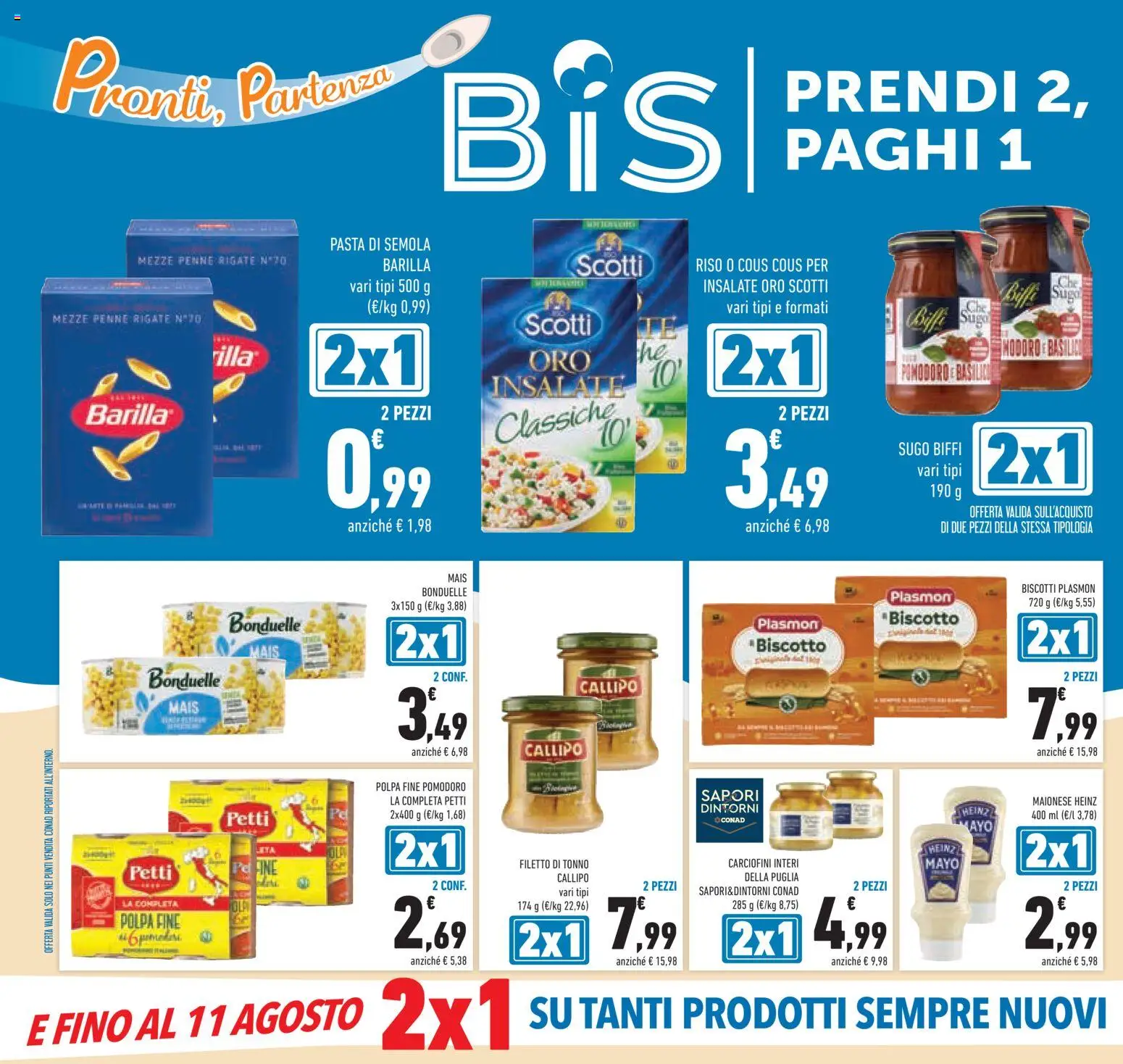 Volantino Conad del 15/07/2026 | Pagina: 6 | Prodotti: Riso, Tonno, Sugo, Penne