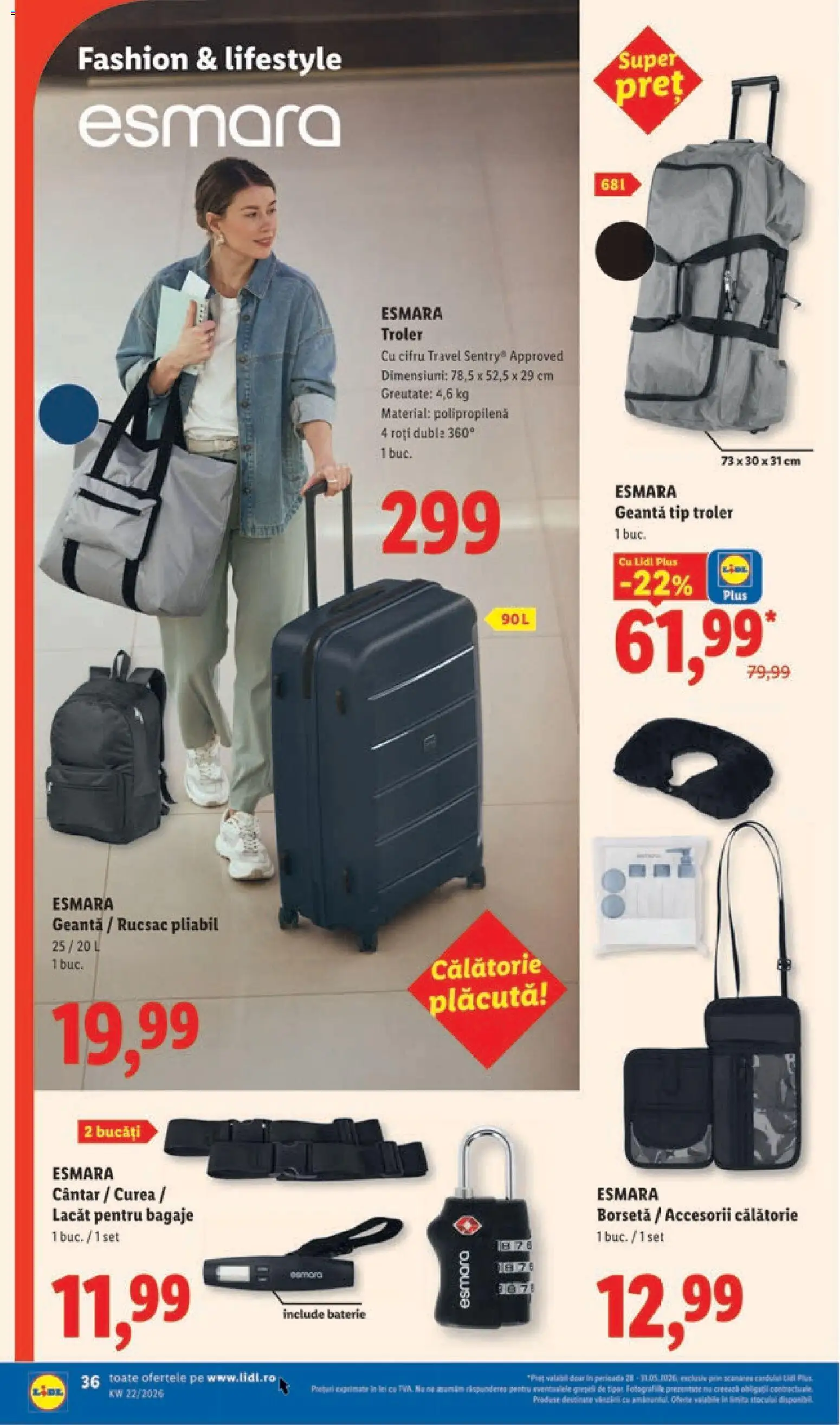 Noul catalog Lidl – valabil de la 25.05.2026 | Pagină: 36 | Produse: Curea, Geantă, Cântar, Baterie