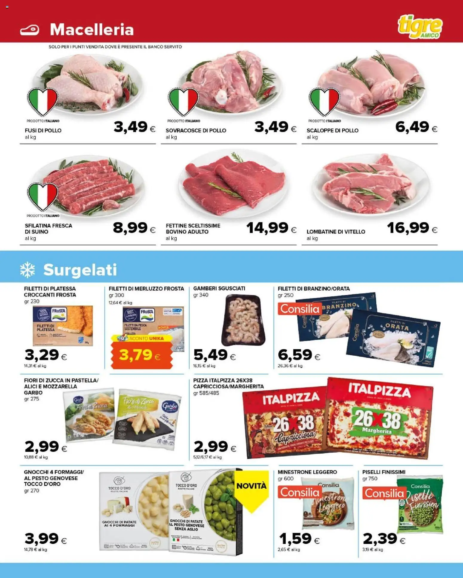 Volantino Tigre del 13/10/2026 | Pagina: 5 | Prodotti: Pizza, Orata, Piselli, Fiori