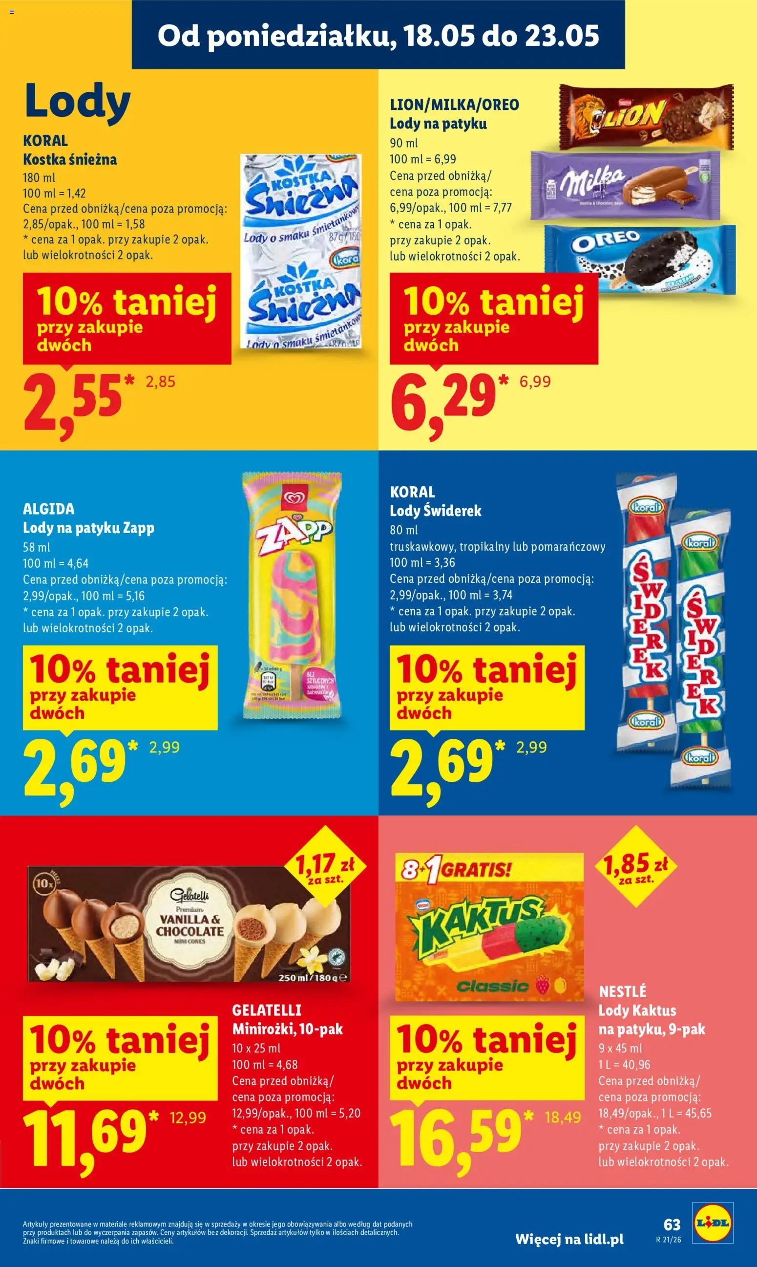 Lidl Polsko leták od 21.05.2026 | Strana: 69 | Produkty: Oreo, Gelatelli