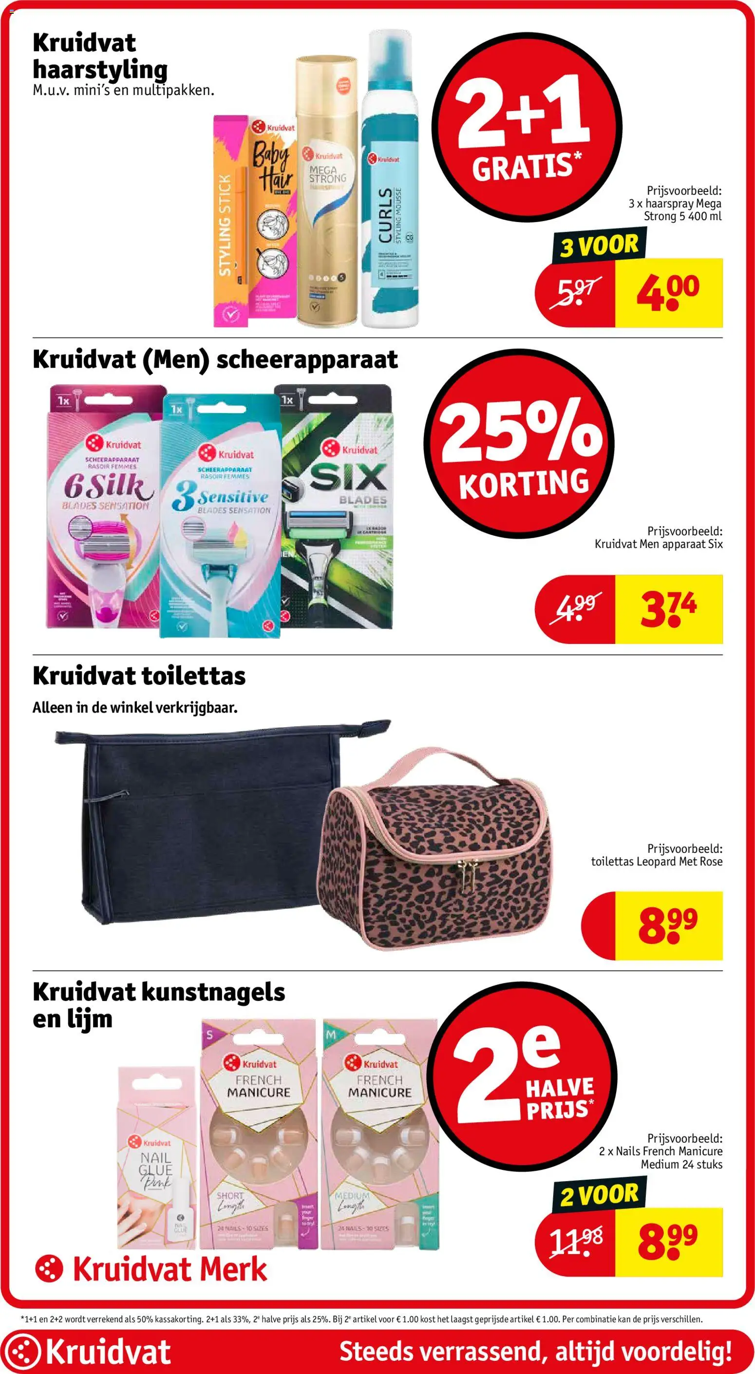{H1} | Pagina: 46 | Producten: Scheerapparaat, Haarspray, Lijm, Kan