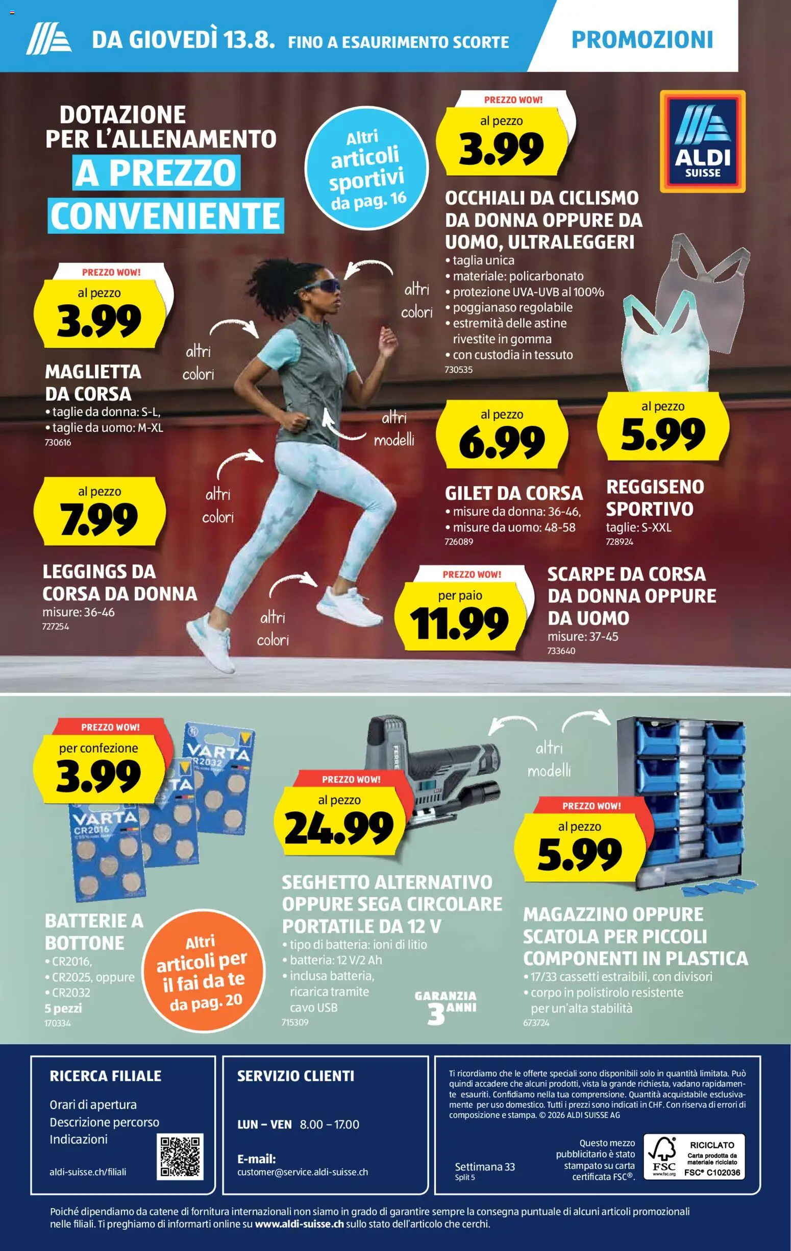 Aldi aktionen IT – gültig ab 13.08.2026 | Seite: 36 | Produkte: T-Shirt, Leggings, Box, Usb