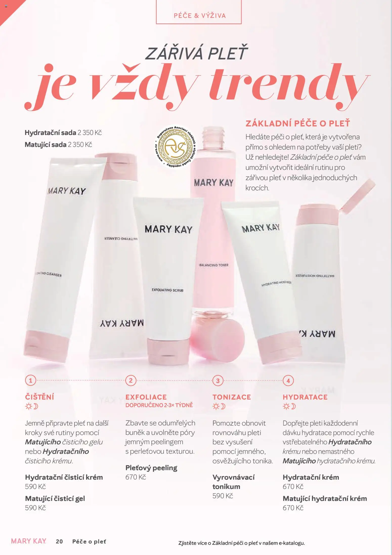 Mary Kay kniha o kráse od 01.04.2026 | Strana: 20 | Produkty: Krém, Hydratační krém, Toner, Peeling